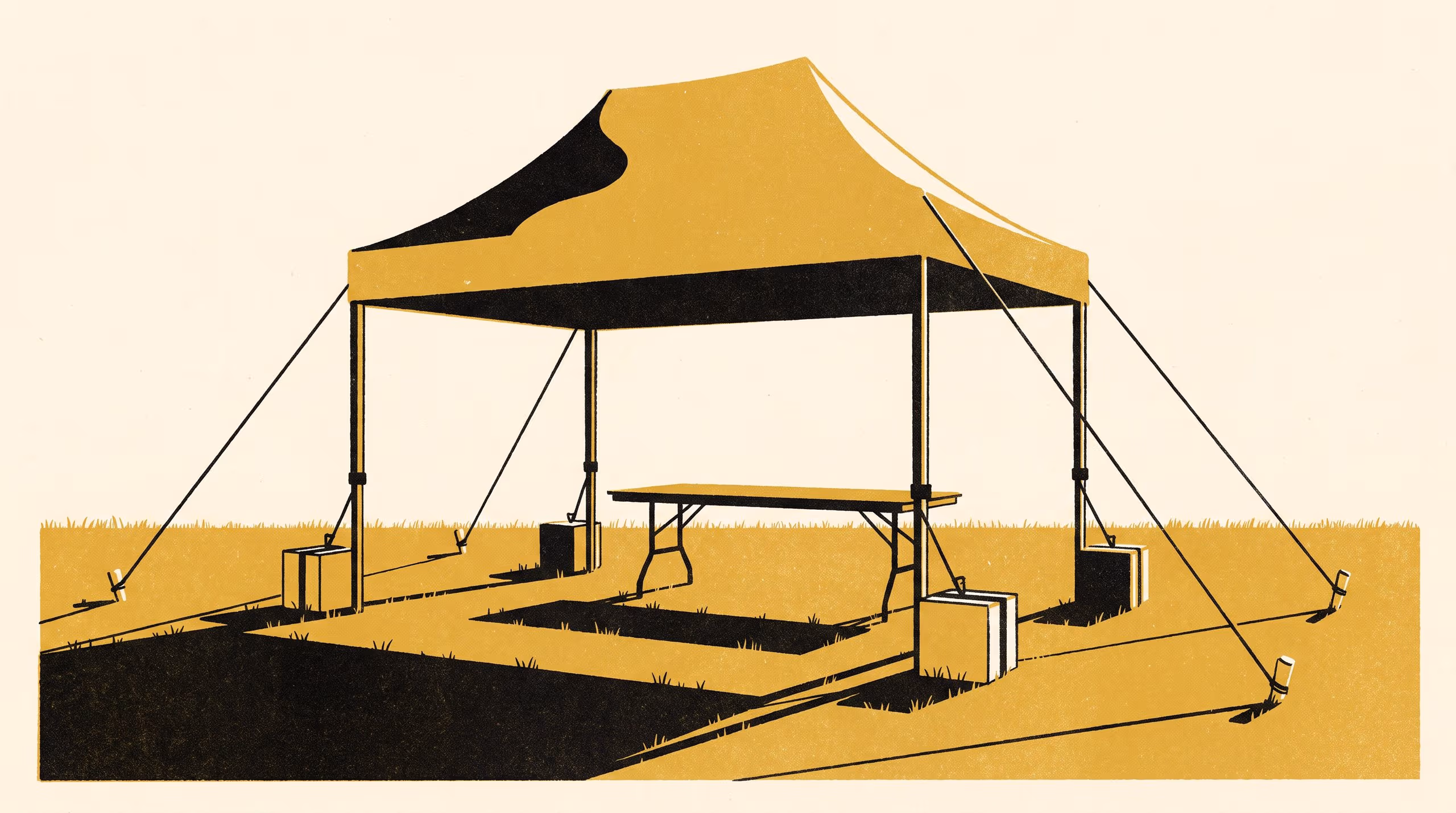 Illustration for A Criticality Analysis of the Folding Event Marquee: 141 failure modes, and a control schedule larger than the volunteer base it protects