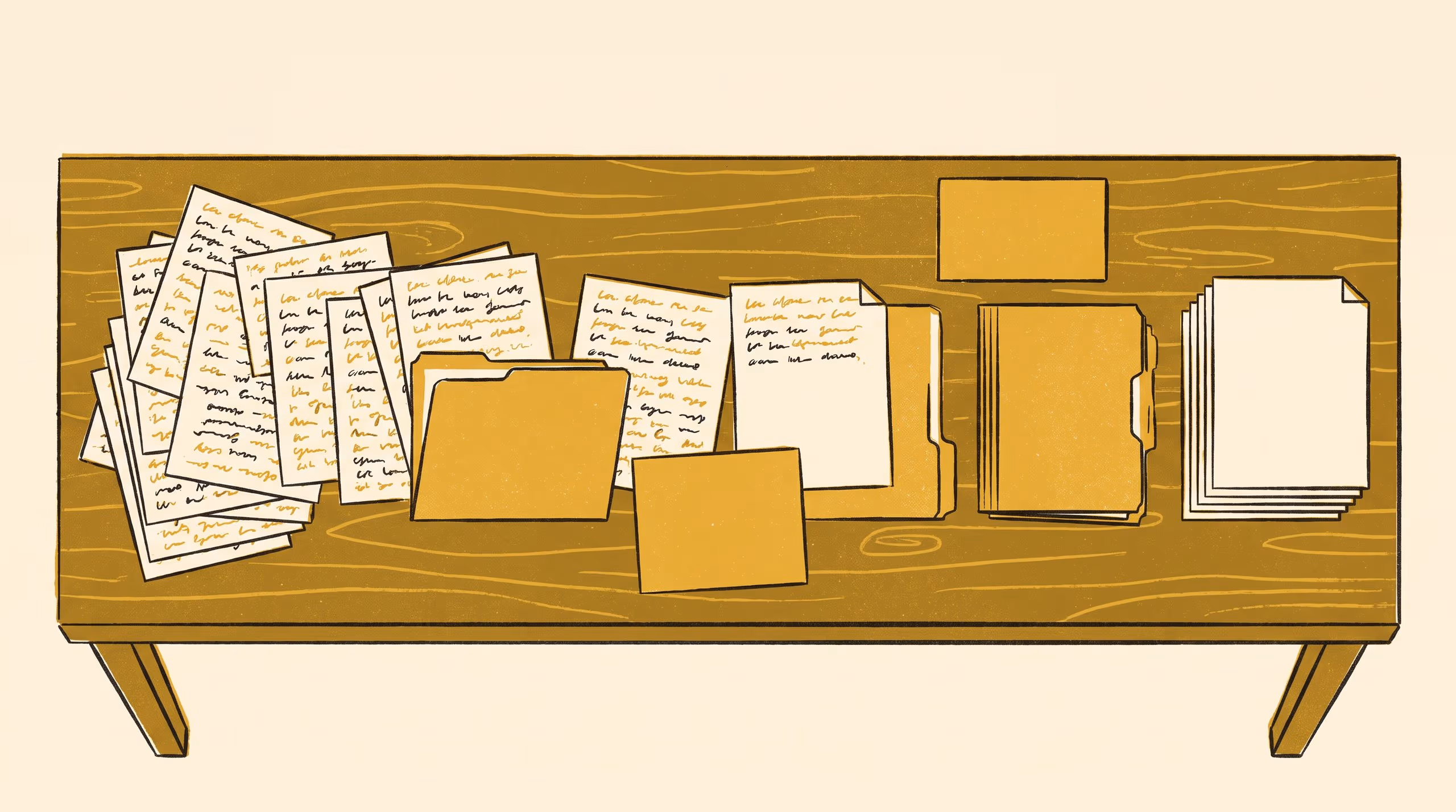 Illustration for Dating by the Commutant: A Frequency Seriation of Undated Notes from an Operator Algebras Seminar