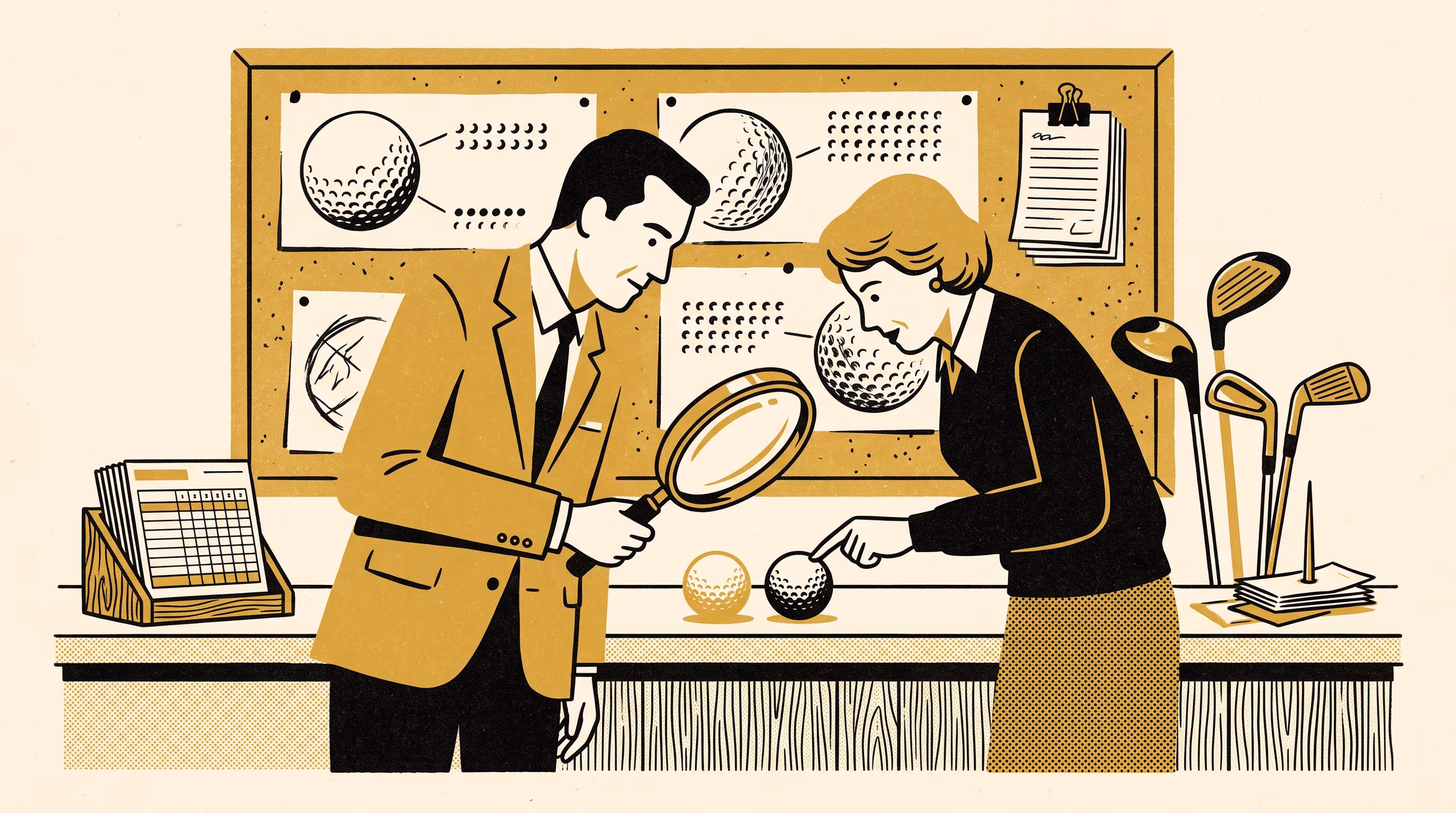 Illustration for Same Bin, New Panel: A Golf Club's Forensic Ball-Provenance Committee Leaves Dispute Rates and Member Trust Unmoved