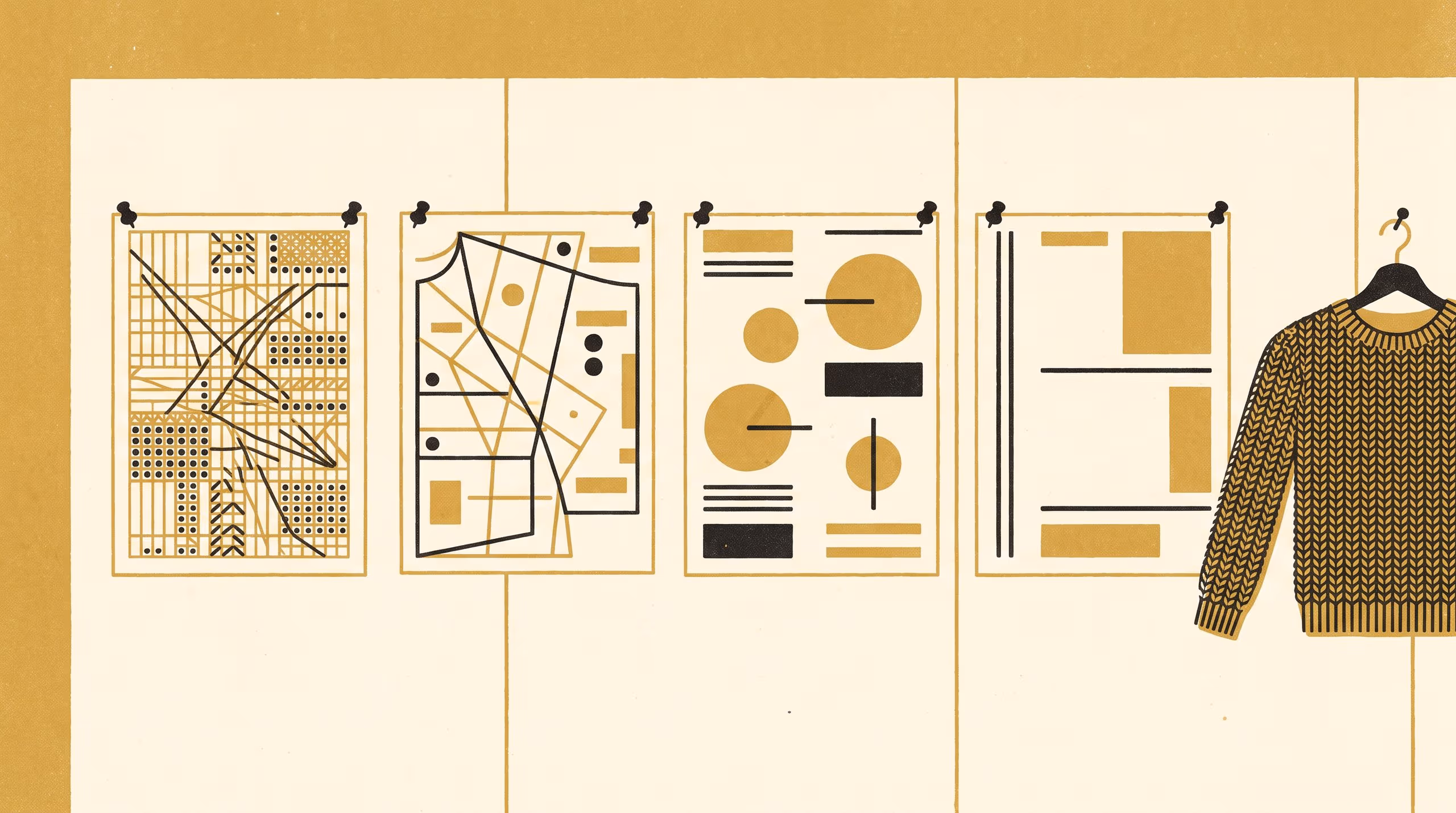 Illustration for Towards a Transcription-Loss Taxonomy: Four copy generations of 612 community craft patterns, and 288 garments knitted to measure what each one lost
