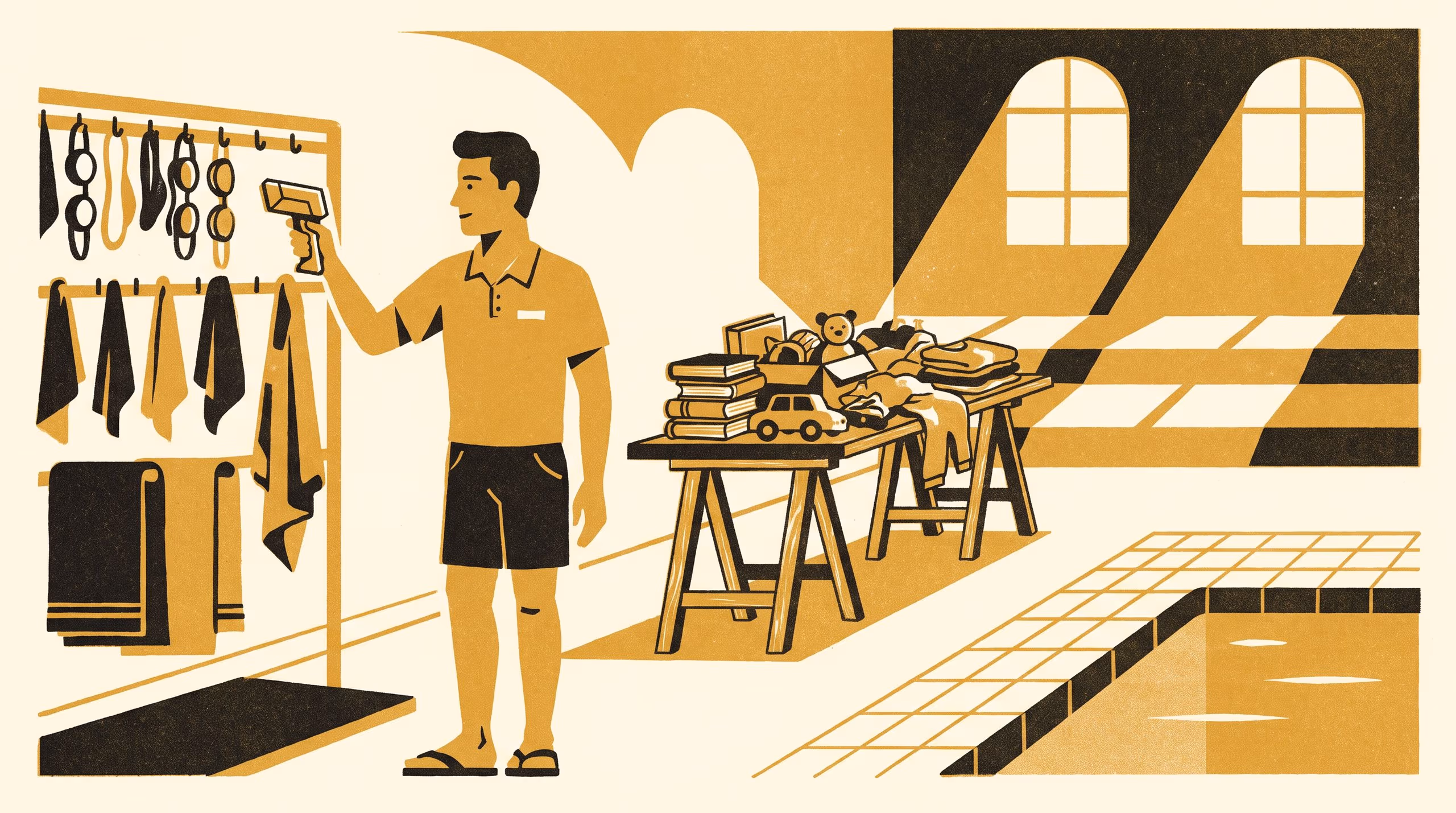 Illustration for Scanned, Then Sold: An Automated Claim Window for Junior Swimming Kit
