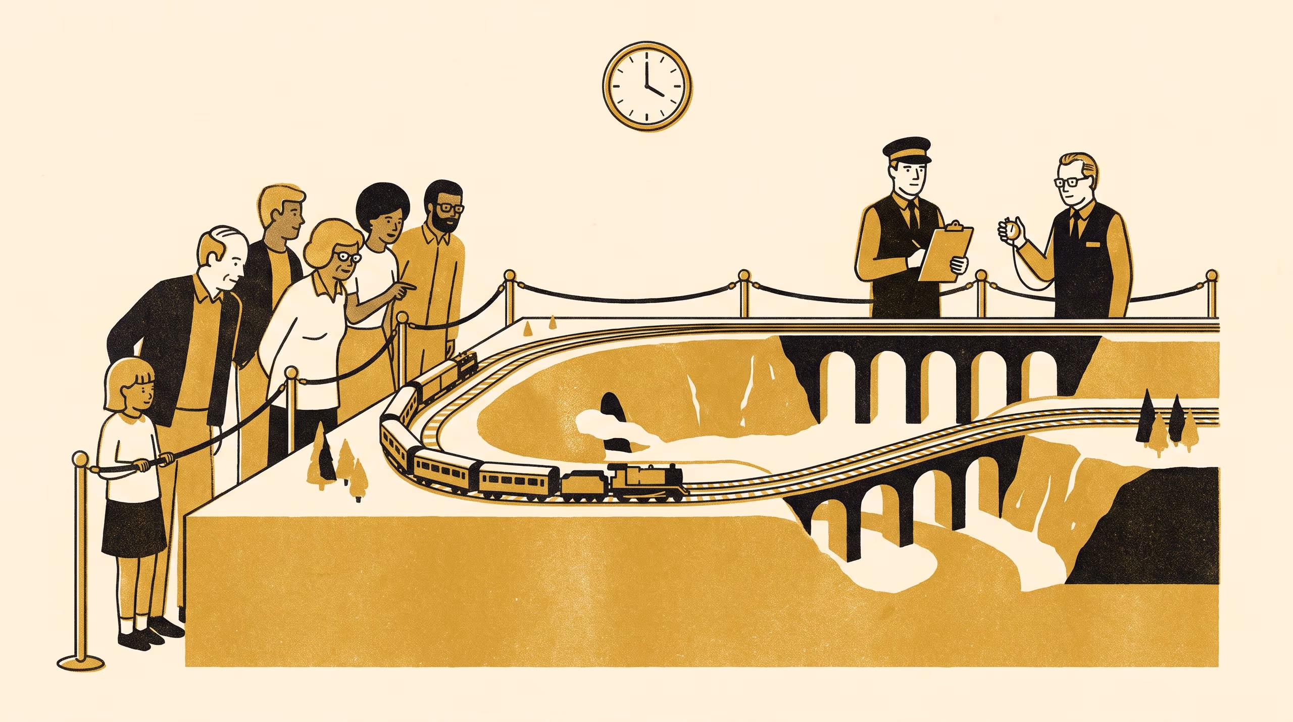 Illustration for A Discrete-Event Model of a Model Railway Club's Operating Session: Ten Thousand Replicated Sessions Against Thirty Years of Incumbent Practice