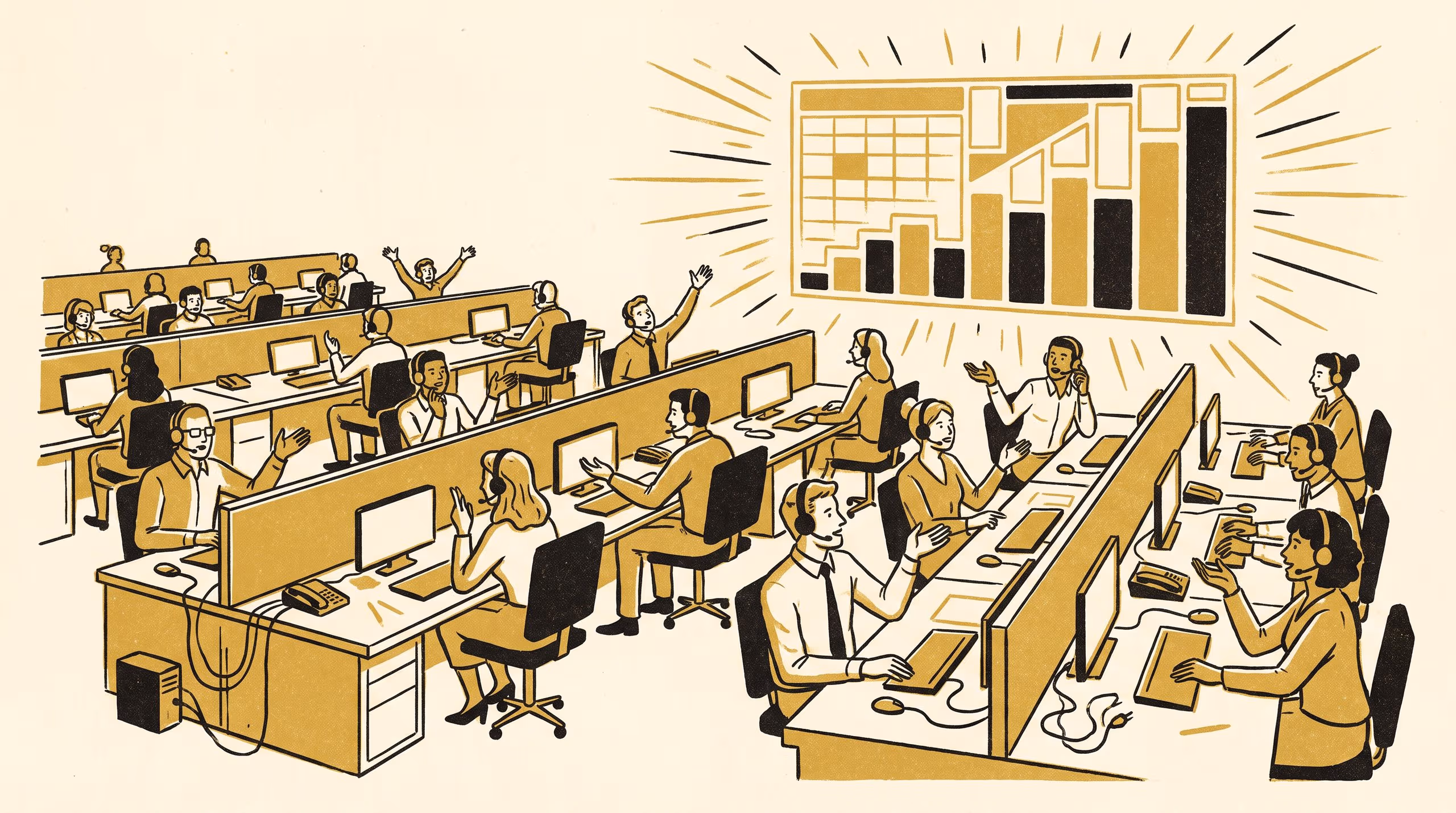 Illustration for On Target, Amended: A Bunching Estimator at a Regional Call-Centre's Quota Kink