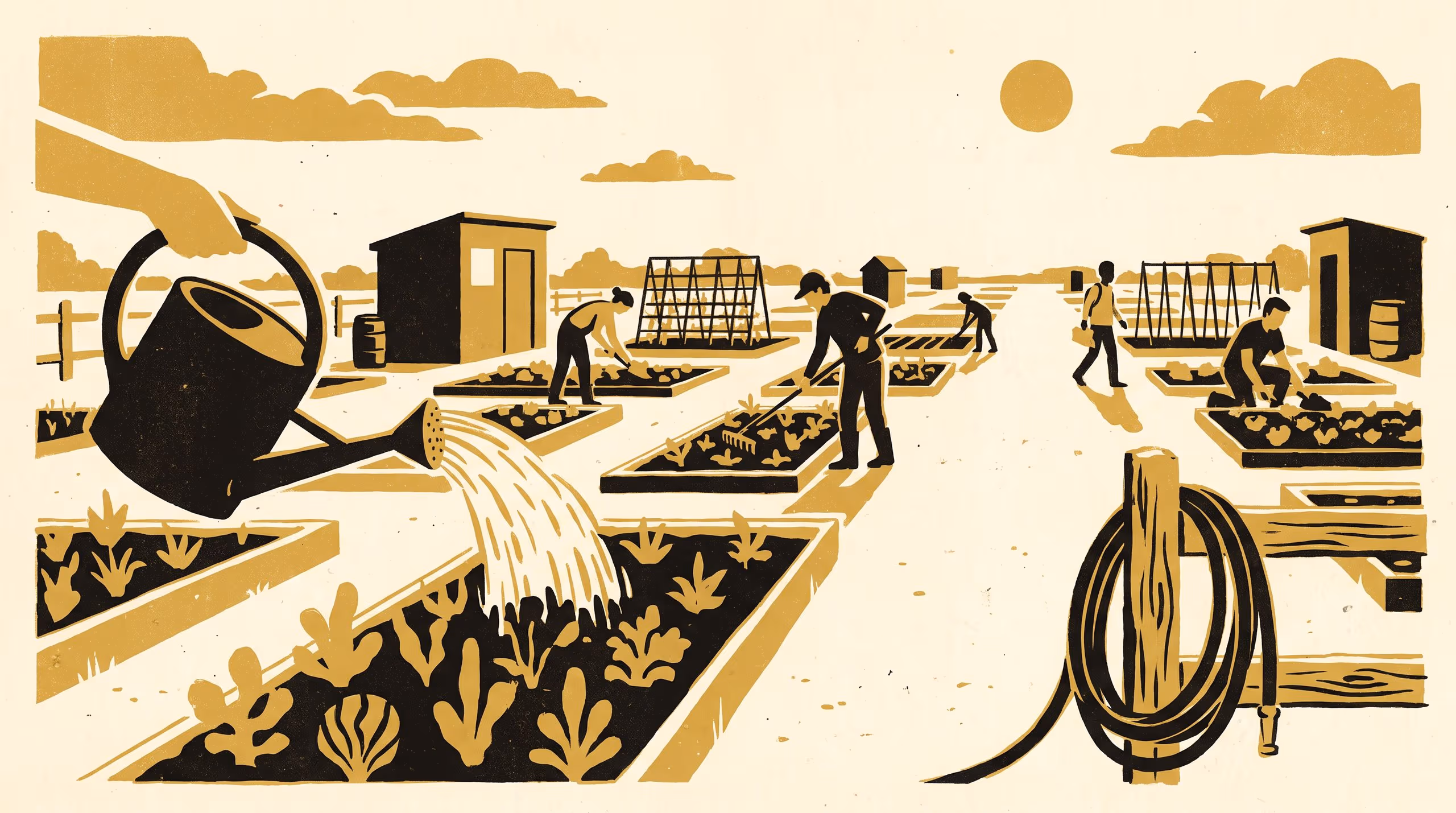 Illustration for Between Plantings: A Typology of Community-Garden Watering-Roster Excuses, Coded from Eleven Gardens' Committee Minutes