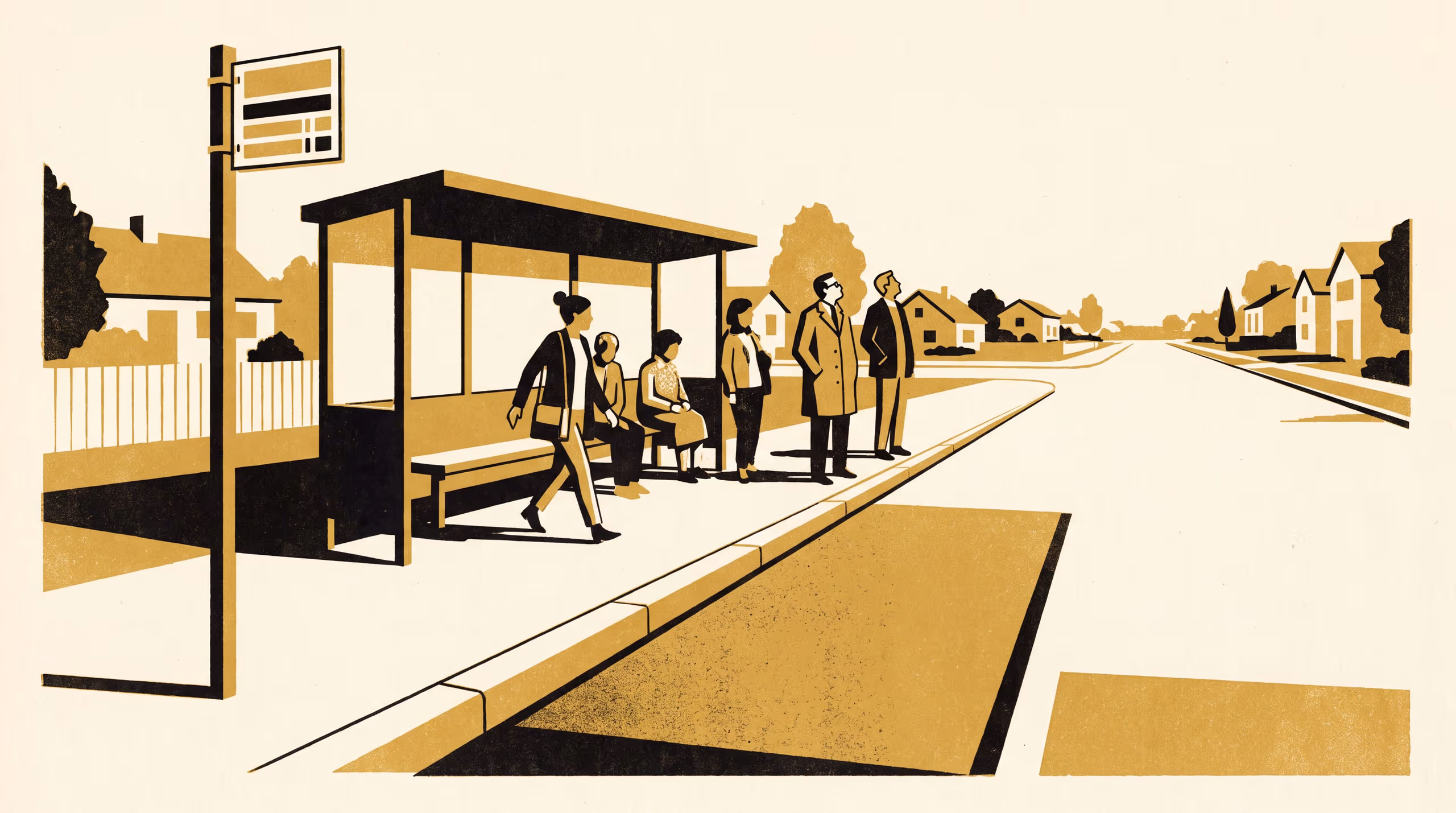 Illustration for The Composure Rating Did Not Move Anyone to the Kerb: A Crossover Test of a Stencilled Glance-Count Grade at Six Suburban Bus Stops