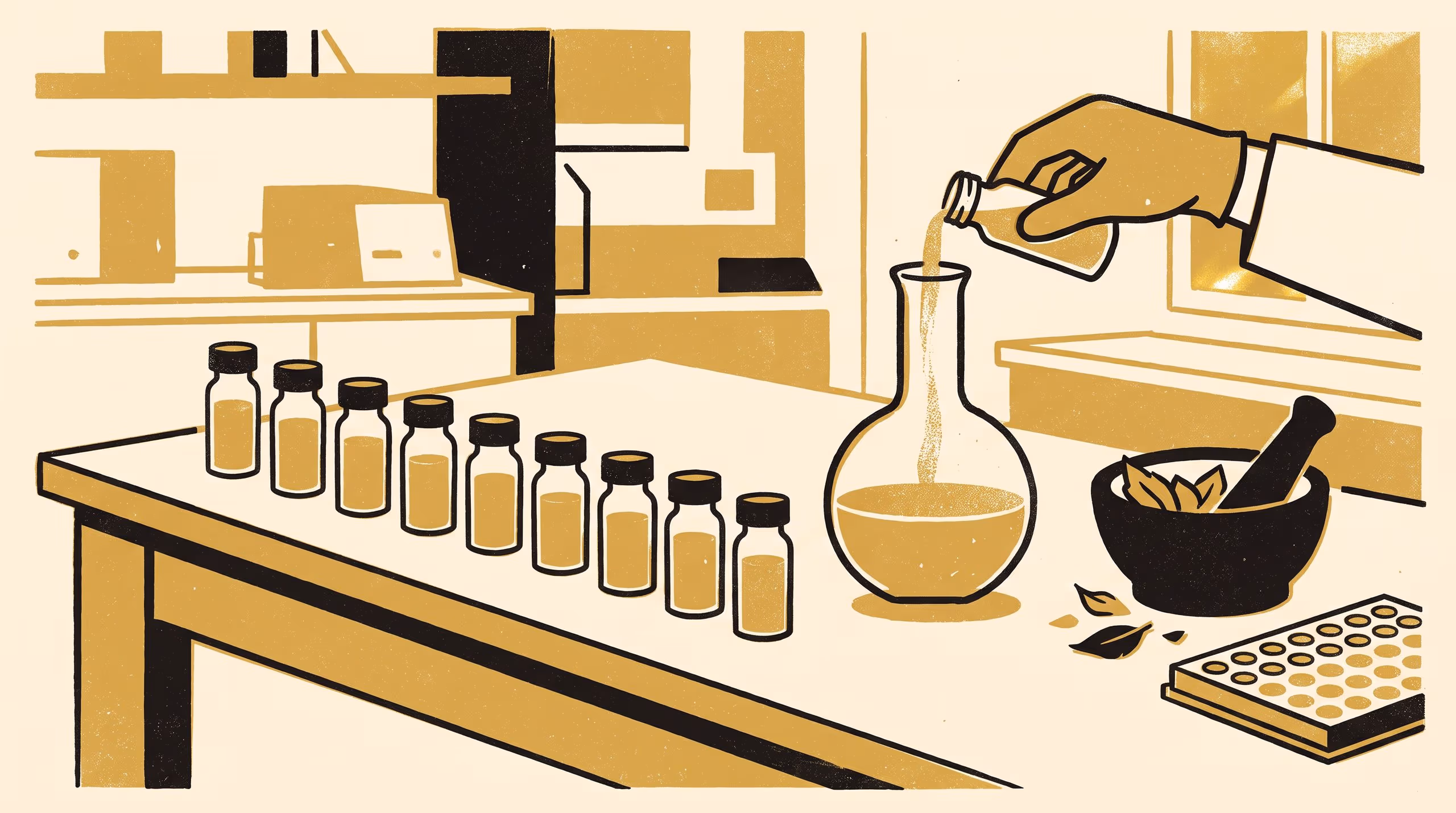 Illustration for Nine Inactive Fractions: Loss and Recovery of Enzyme Inhibition on Fractionating a Leaf Extract from an Undetermined Accession