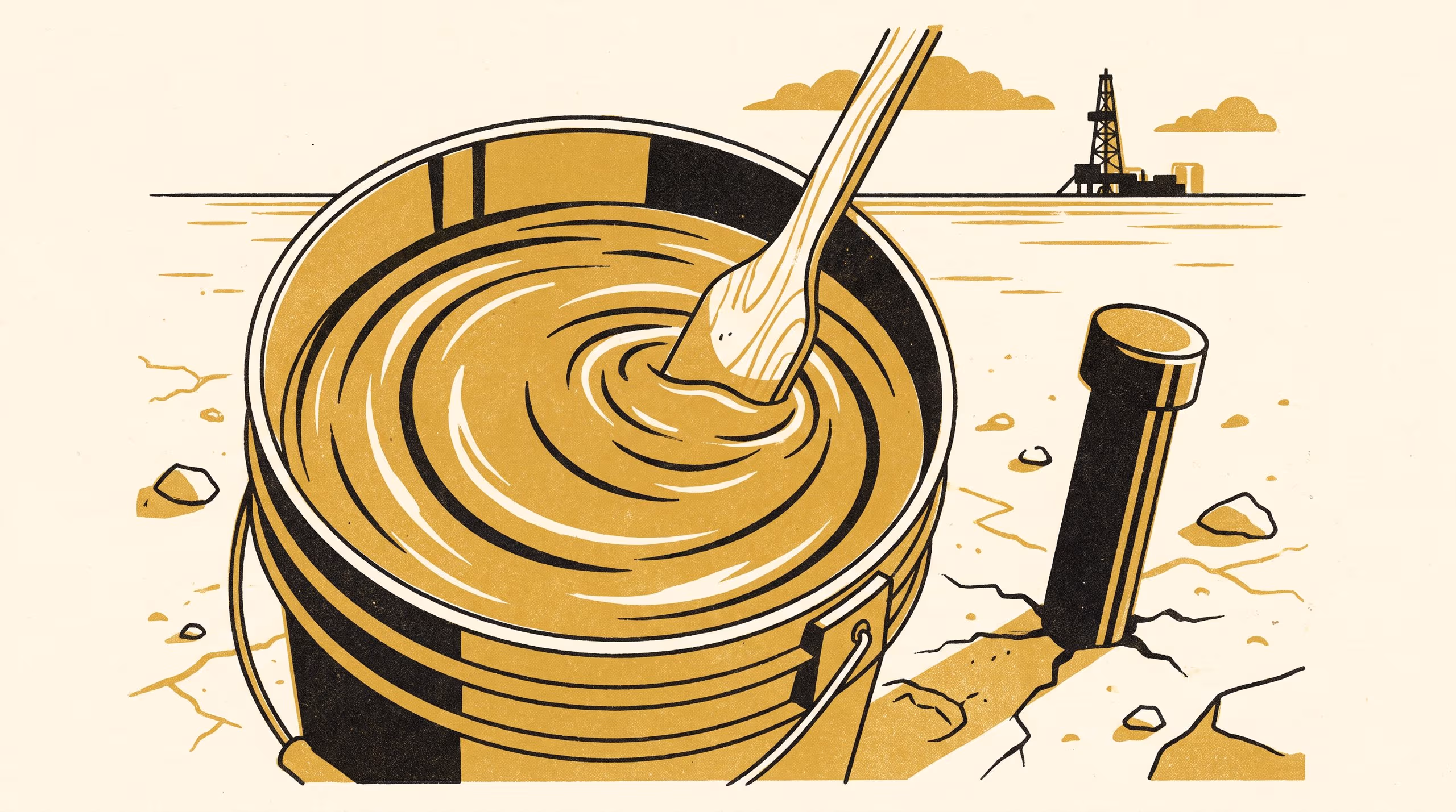 Illustration for Memory in a Resting Mud: Ageing, Rejuvenation and a Kovacs-Type Hump in One Batch of Bentonite Drilling Fluid