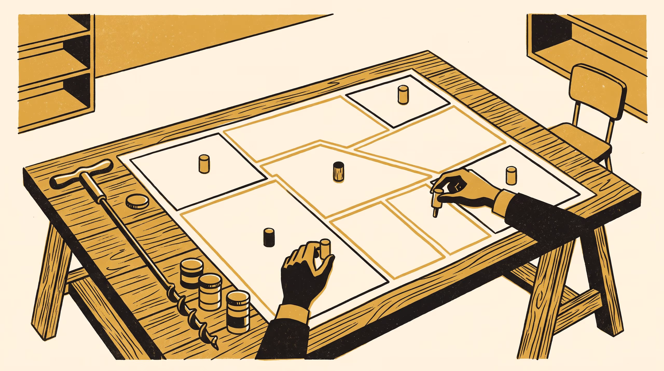 Illustration for The Efficient Frontier of a Field Season: Mean–CVaR allocation of 240 auger holes across the nine map units of one soil survey
