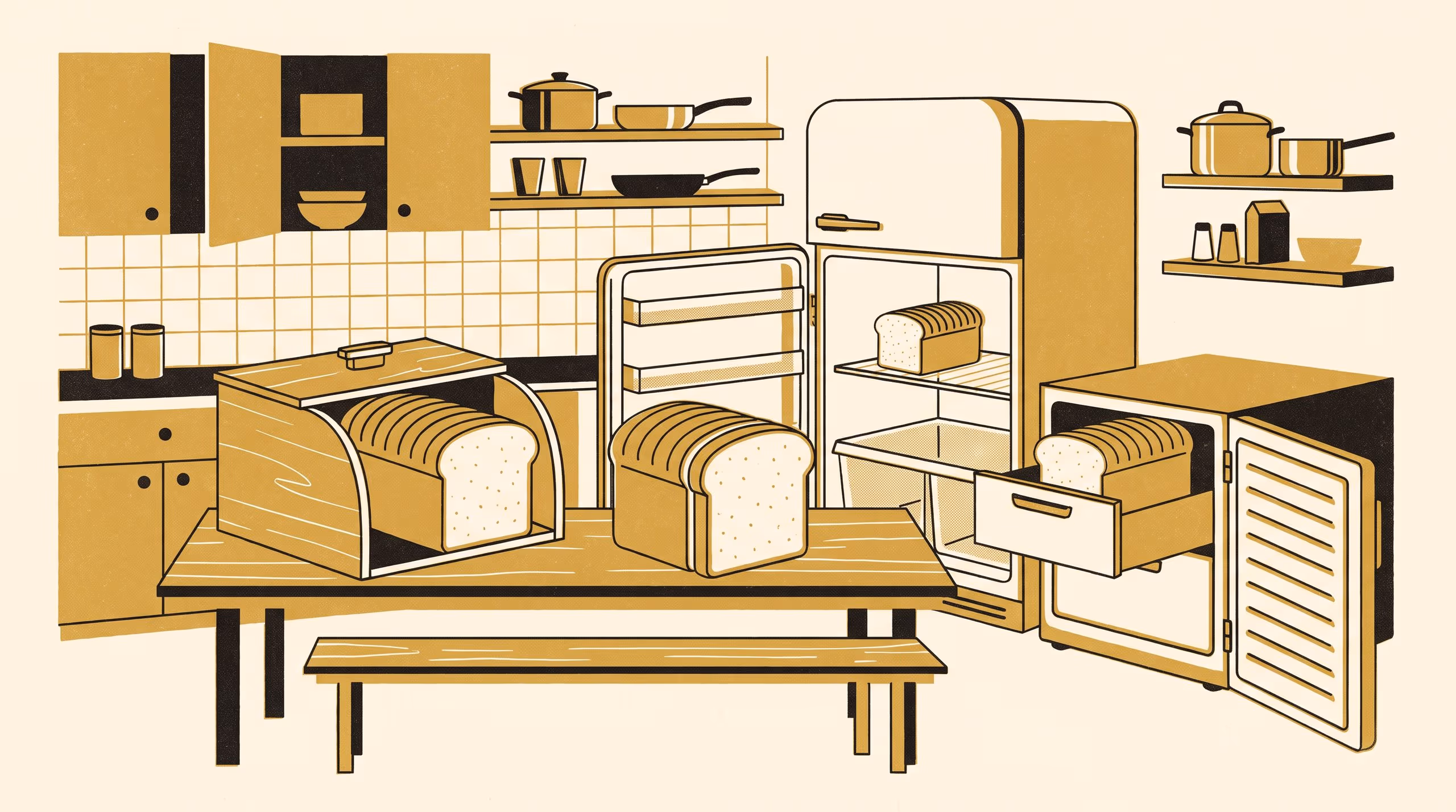 Illustration for Same Loaf, Different Heels: A replication of the loaf-storage crossover in fifty-eight share-house kitchens