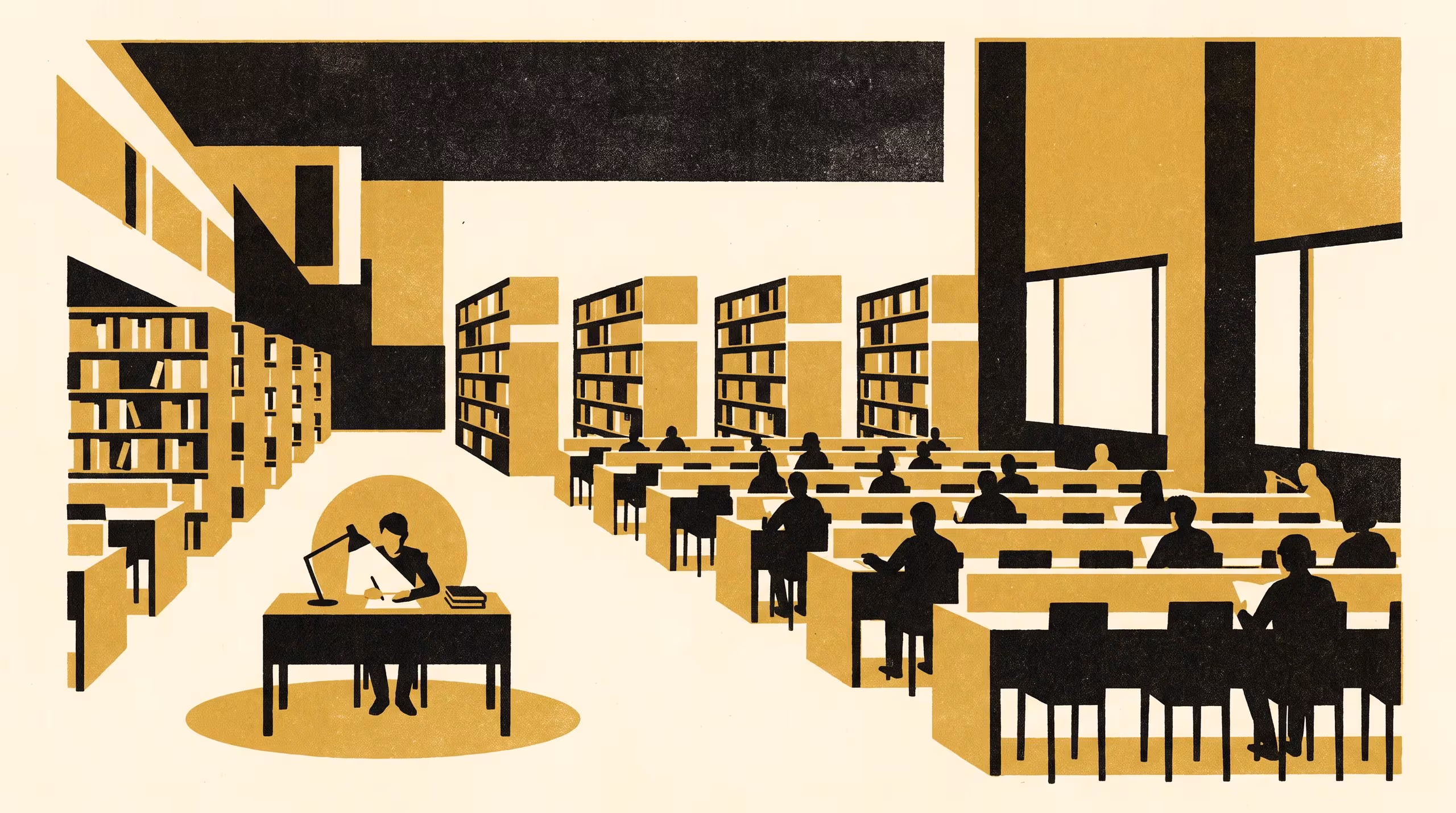 Illustration for Quiet, Then Counted: Built for Capacity Planning, the Library Overflow-Desk Referral Log Spends a Term Tracking Names Instead