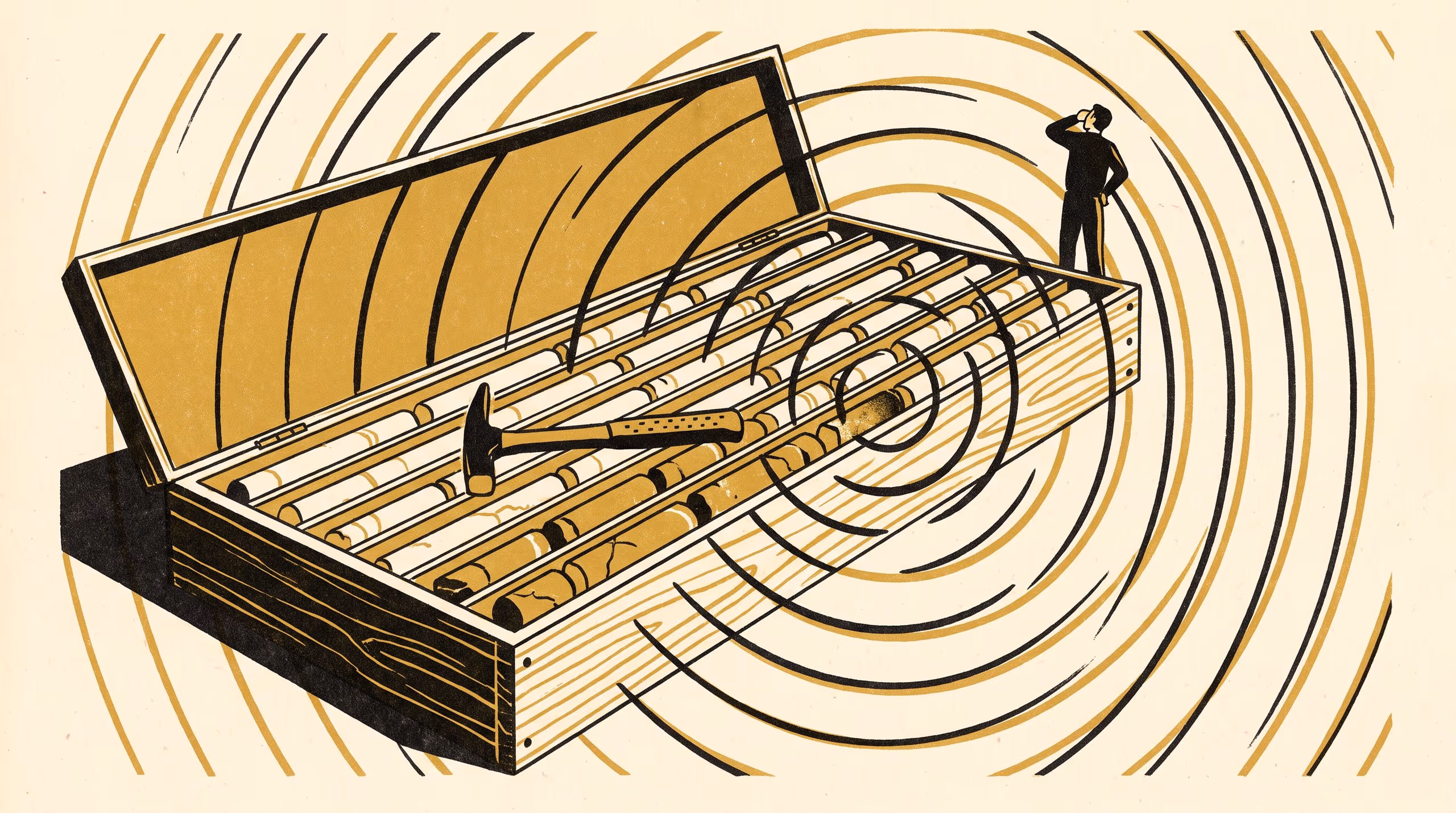 Illustration for The Ring and the Look: Reliability-weighted combination of sight and hammer-tap sound in core loggers' grading of weathering