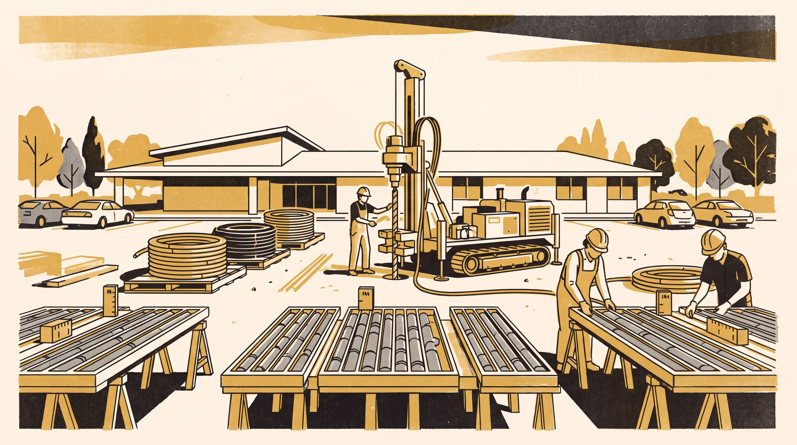 Illustration for Already in the Average: Core loss, the thermal response test and the design length of a borefield