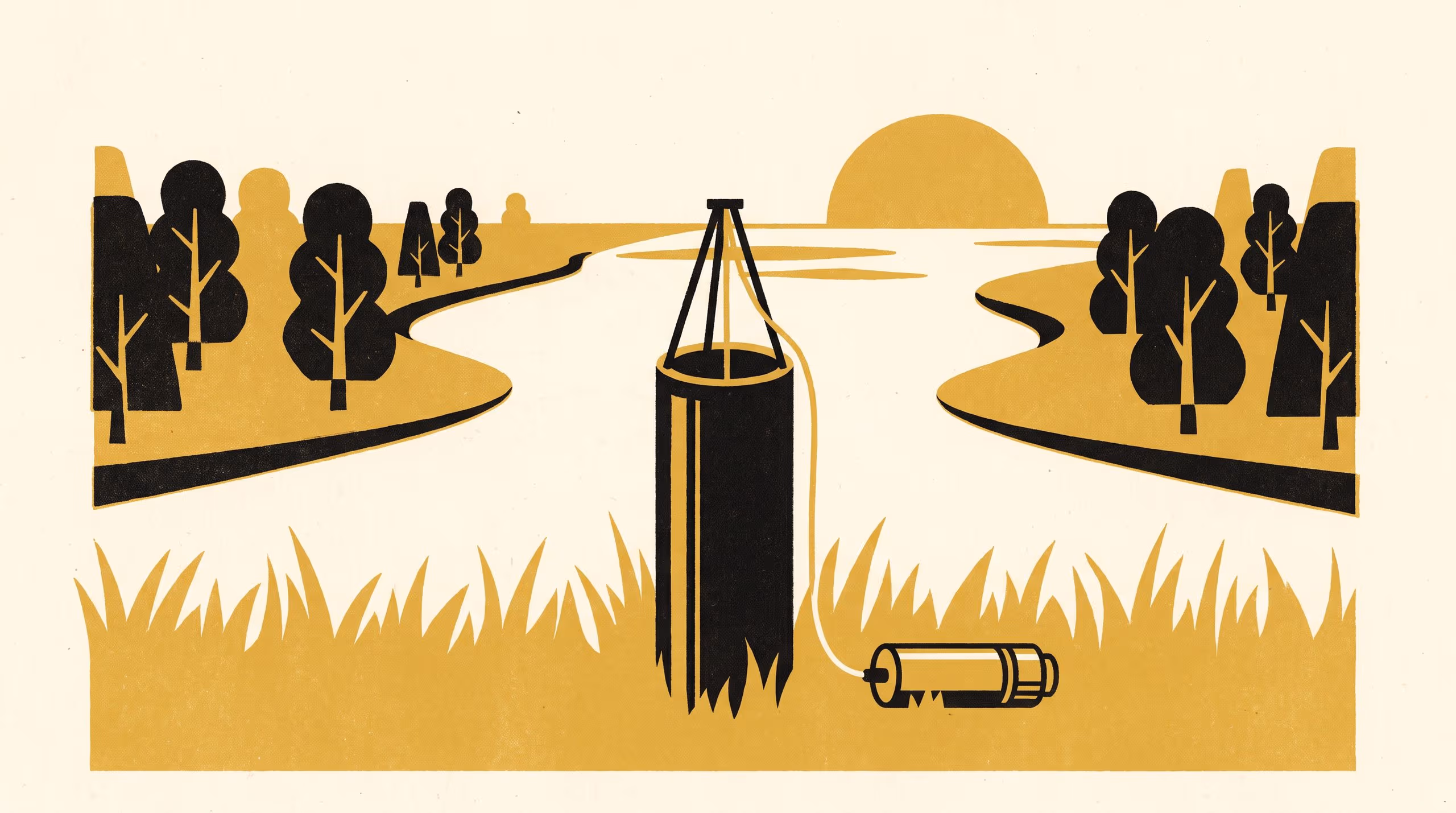 Illustration for Down by Day, Back by Night: Diurnal water-table steps and riparian groundwater uptake in six bores beside an upland creek