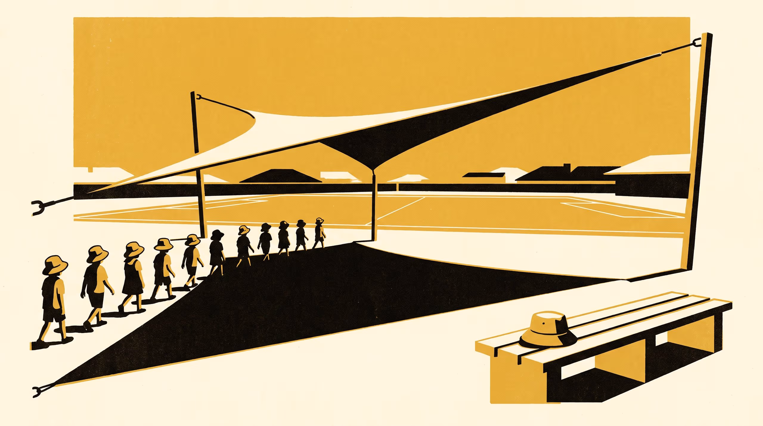 Illustration for Twenty Years Under the Shade Sail: Childhood no-hat-no-play enforcement dose and adult sun-hat use in a retrospective cohort of 1,912 adults
