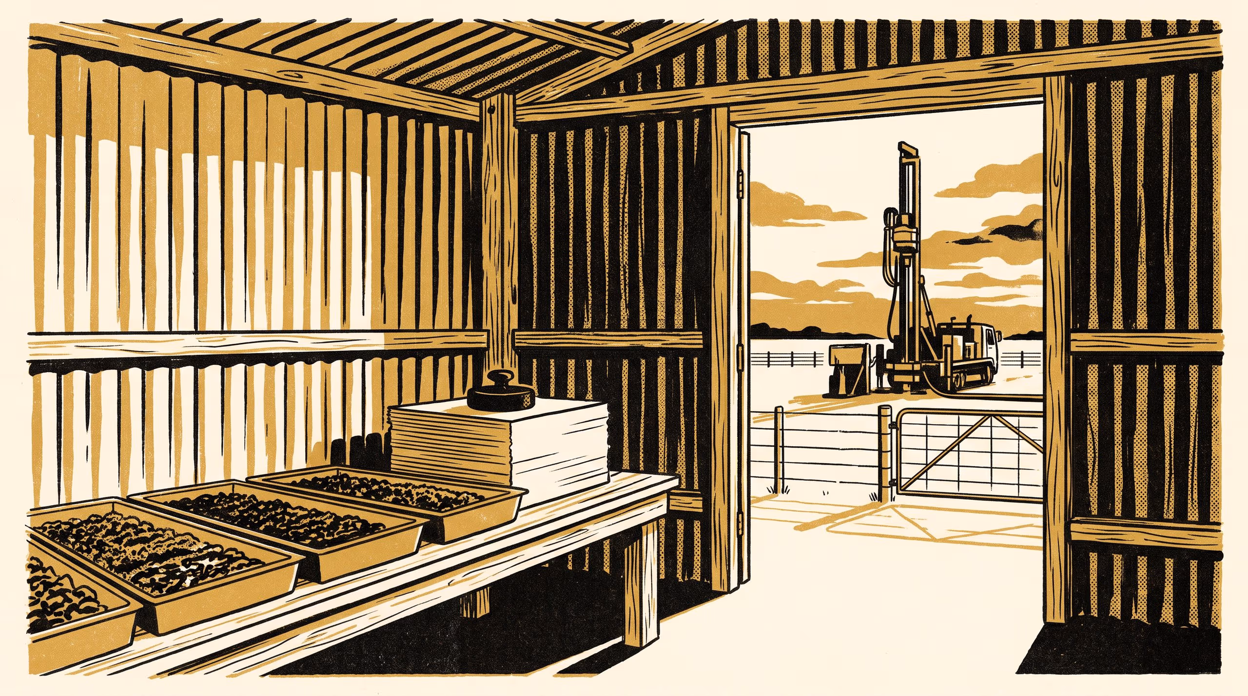 Illustration for The Dry Hole Next Door: Lodged bore logs, a conditional drilling rebate, and the reach of a negative result