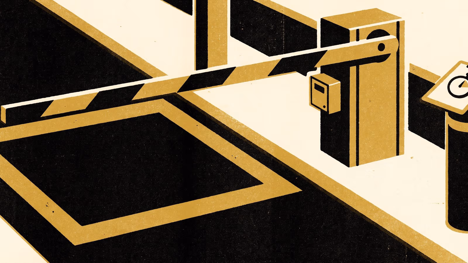 Illustration for "It's Already Up": Grace-Period Tolerance at the Campus Car-Park Boom Gate