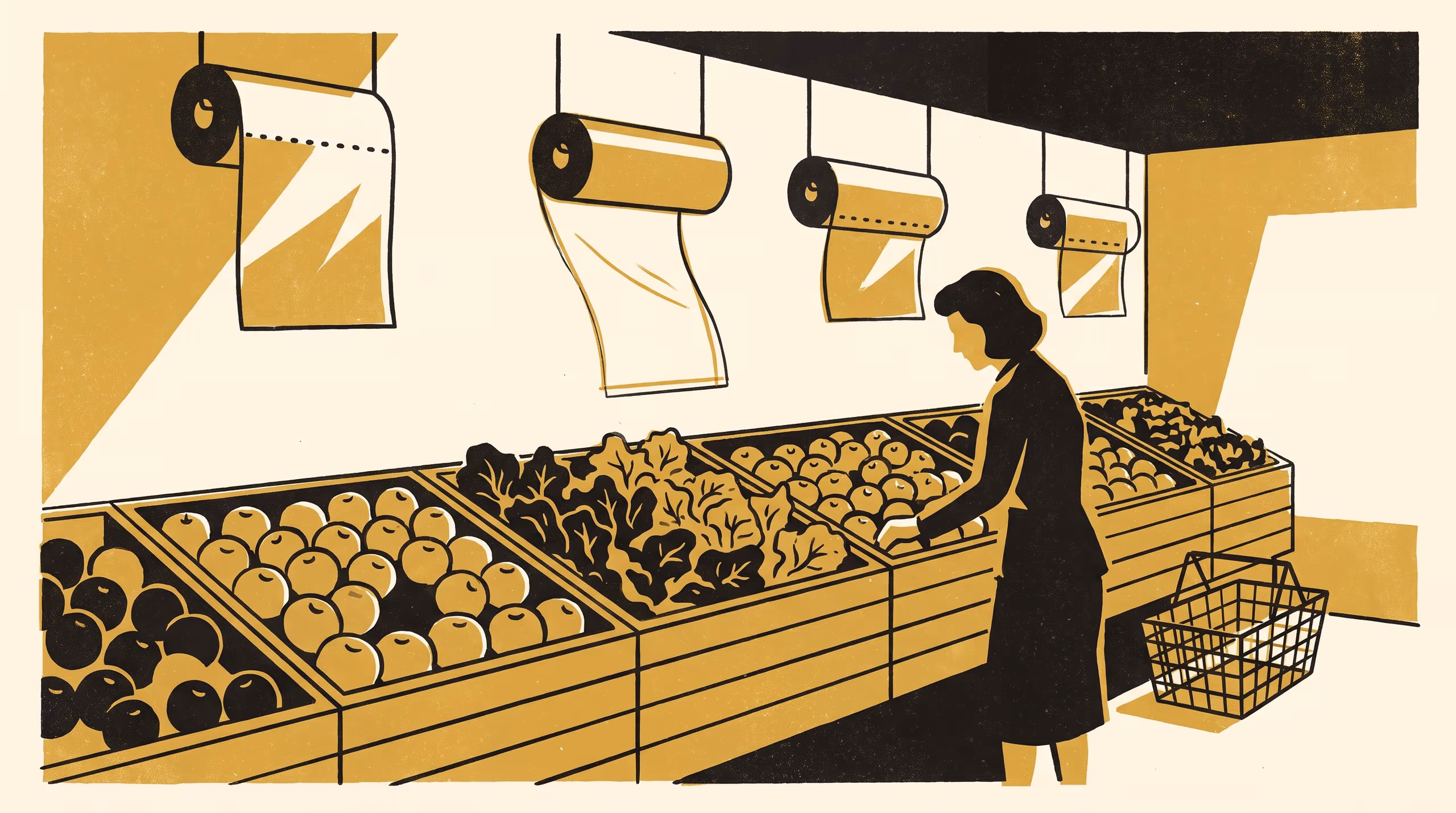 Illustration for The Produce Bag as Attestation Device: A handling-kind taxonomy of supermarket produce-bag uses, adopted as the University's catering fruit-handling rule