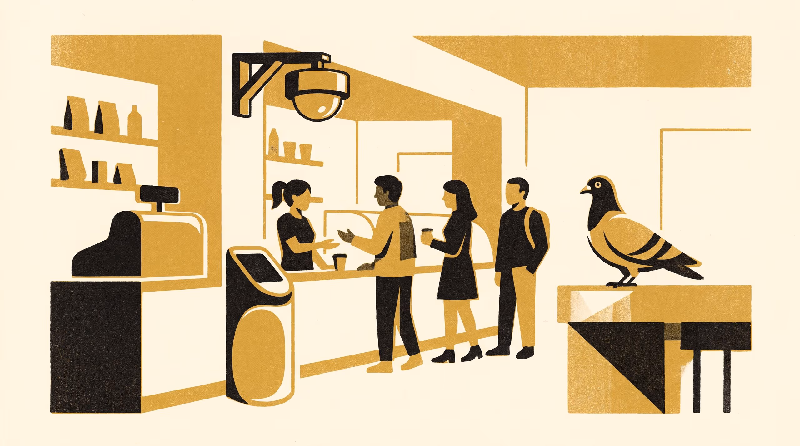 Illustration for Towards a Campus-Wide Queue-Fairness Substrate: An RFID-Tap and Camera Rail for the Coffee Counter