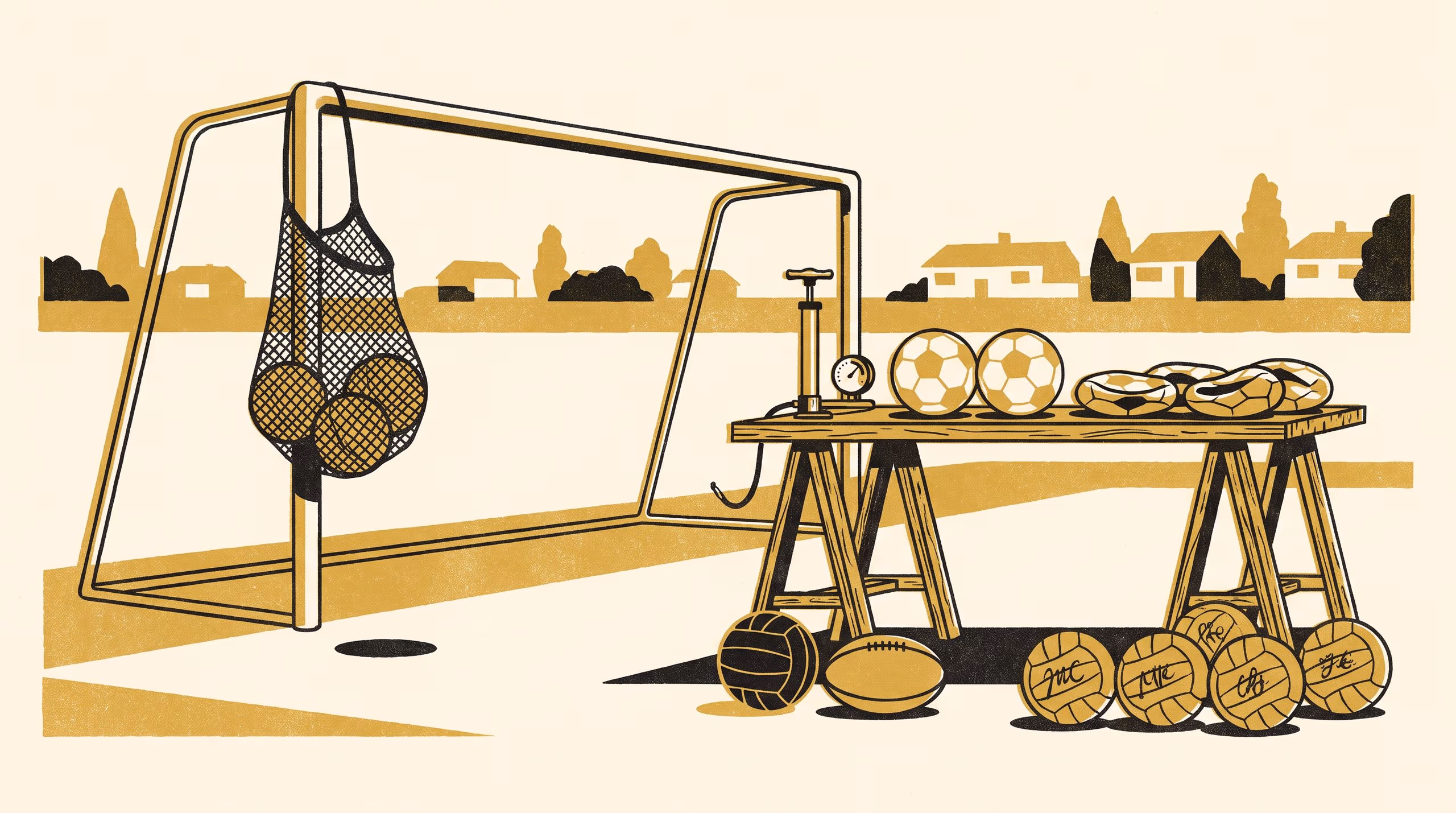 Illustration for Four kinds of ball fill a club ball bag, and only one plays: A taxonomy of 541 balls, adopted as the basis for weekend pitch allocation