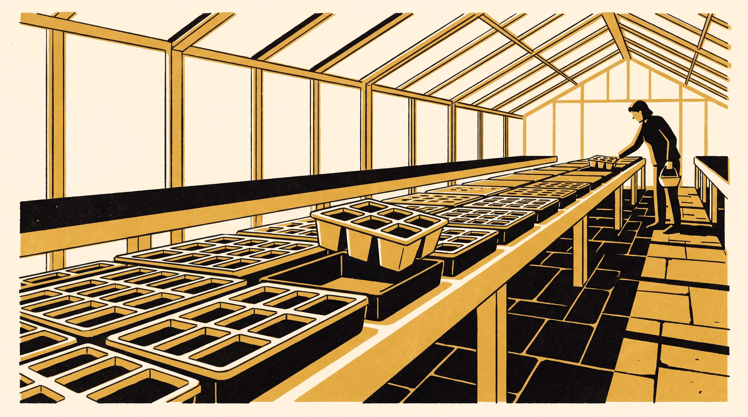Illustration for Twenty Cells Certify a Thousand Punnets: A single-sampling germination acceptance plan for seedling lots, and the verdict that lands after the sale