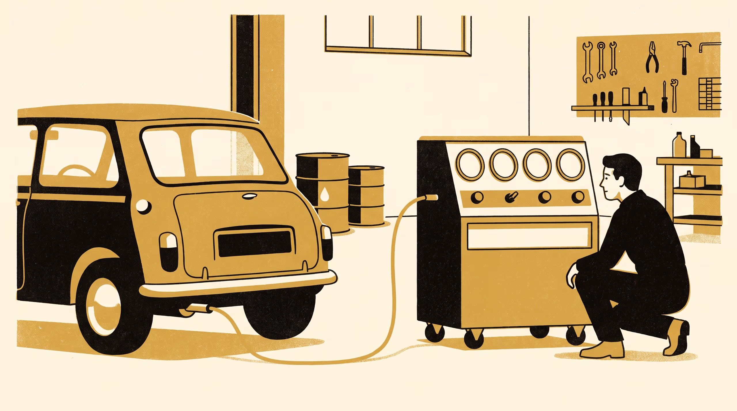 Illustration for Reading Lambda Aloud: Apprentice conceptions of the five-gas exhaust reading across a diagnostic emissions unit