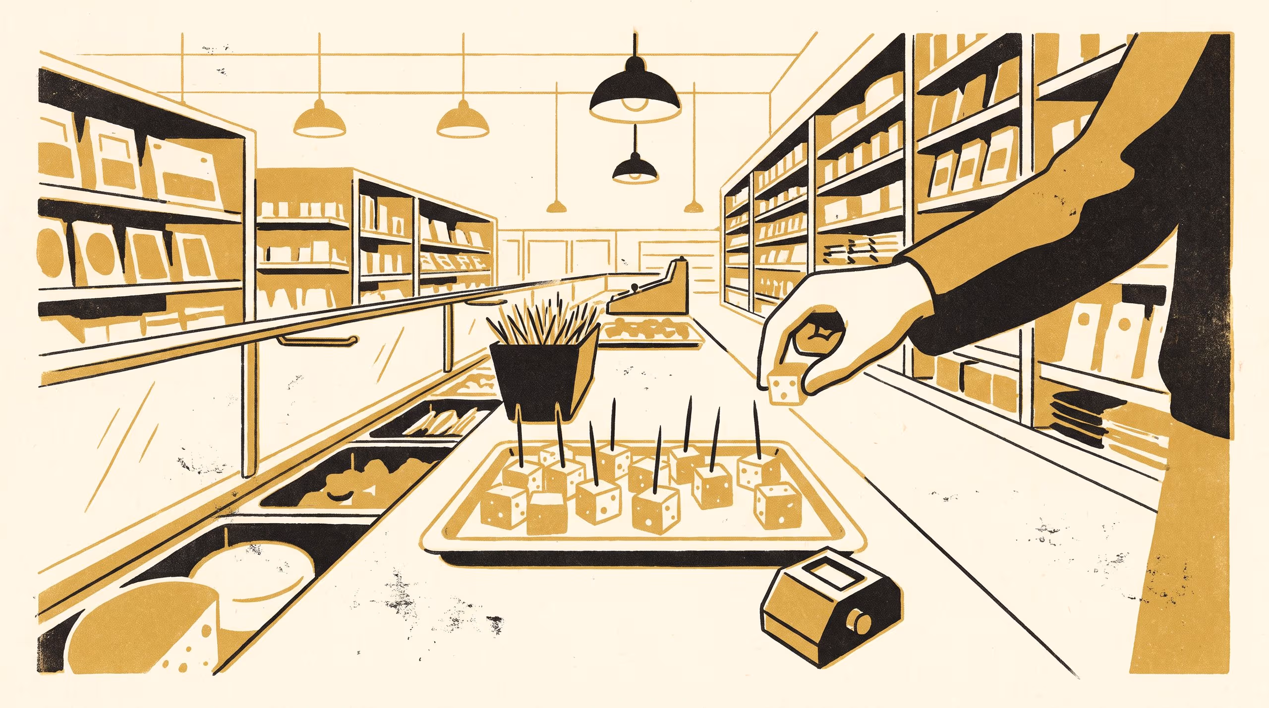 Illustration for TASTER: A Typology of Acts at the Sample Tray, Enumerated for Rostering