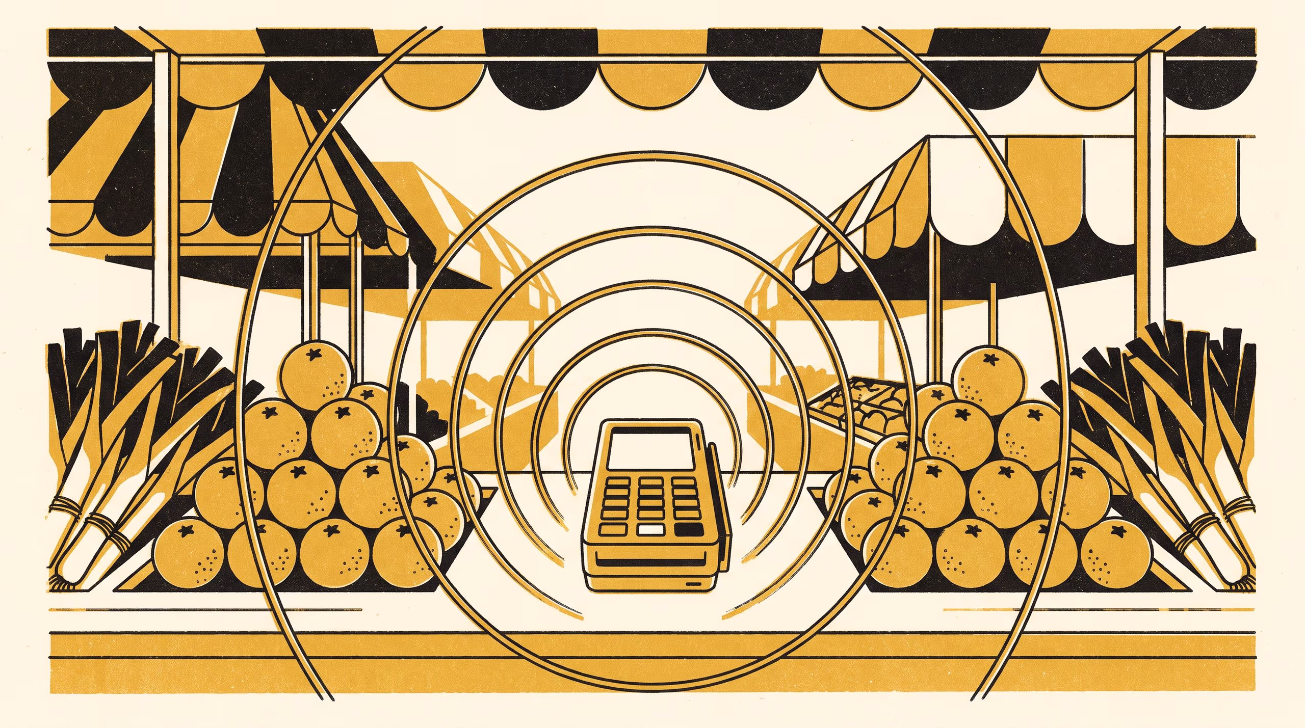 Illustration for The Cry Takes the Chime: Cadence and Length in Vendors' Calls as One Market Goes Cashless