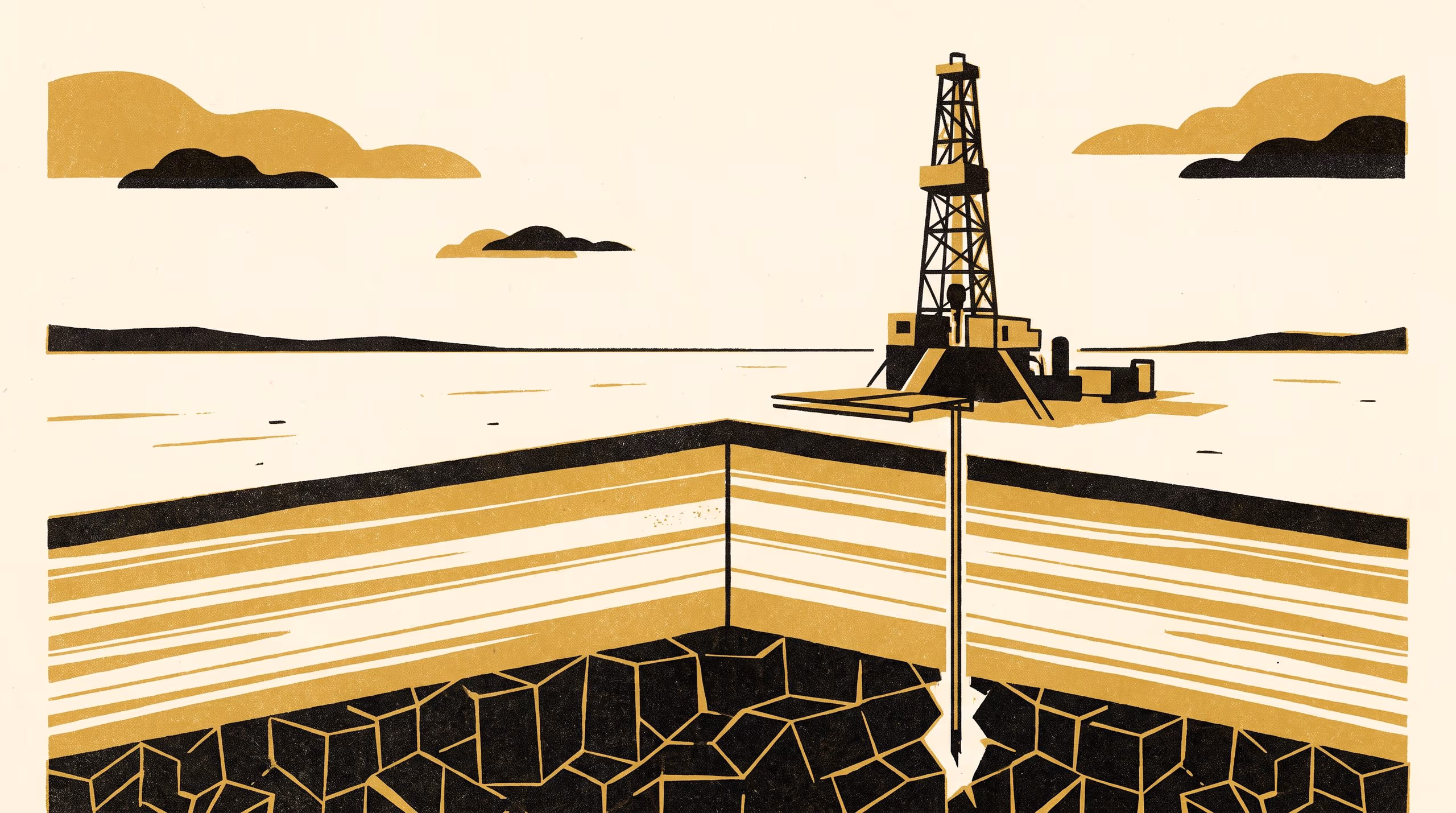 Illustration for Hydrogen at the Unconformity: Water–rock reaction of drill core as the energy budget of a buried habitat
