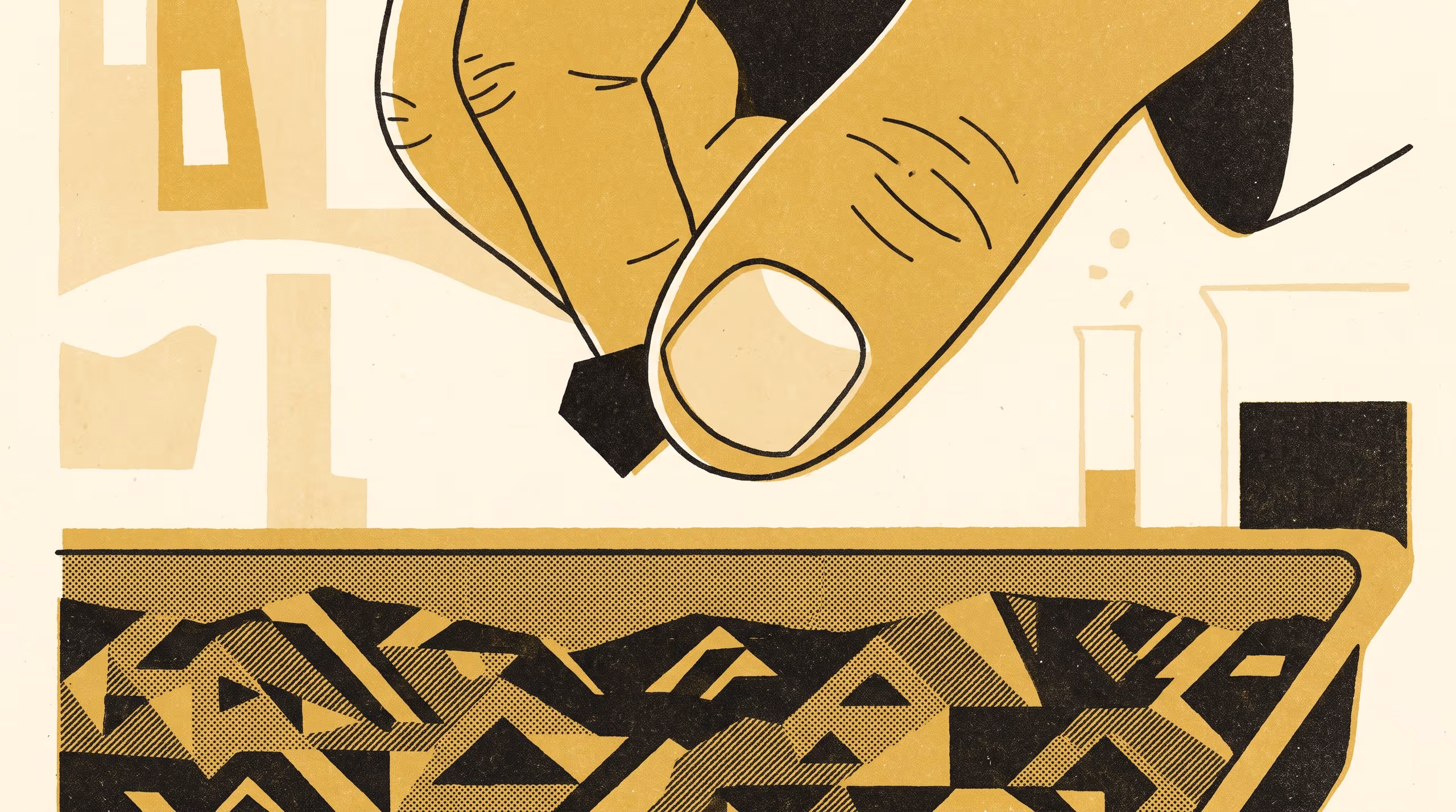 Illustration for Smear It and See: How one survey crew learns to call a black fleck charcoal