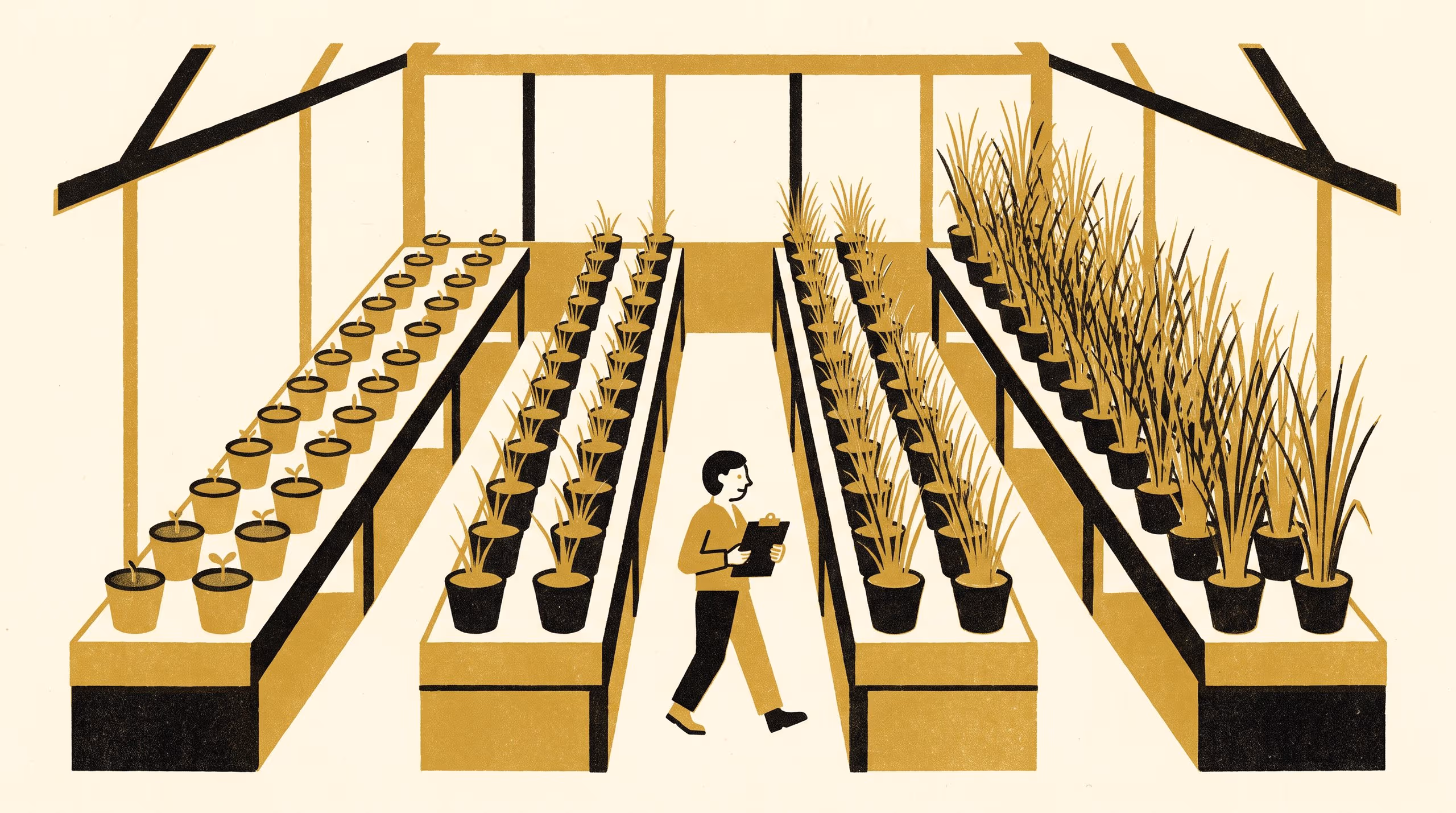 Illustration for Tolerant Until Day 21: Rank instability across six harvest dates in a glasshouse salt screen of twelve forage-grass families