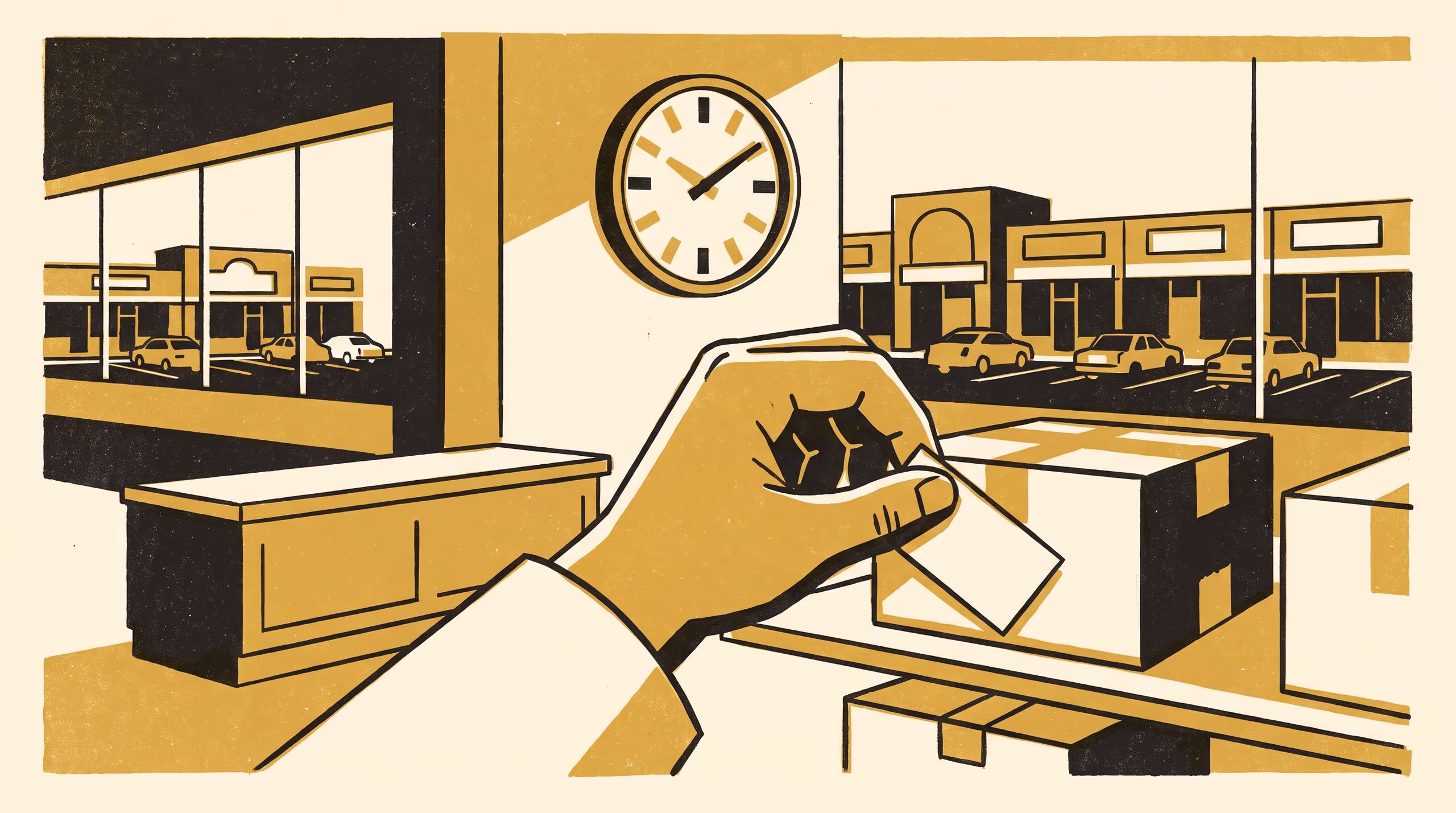 Illustration for Held, Not Owed: A Single Audited Hold-Duration Policy for the Strip Mall's Under-the-Counter Trust