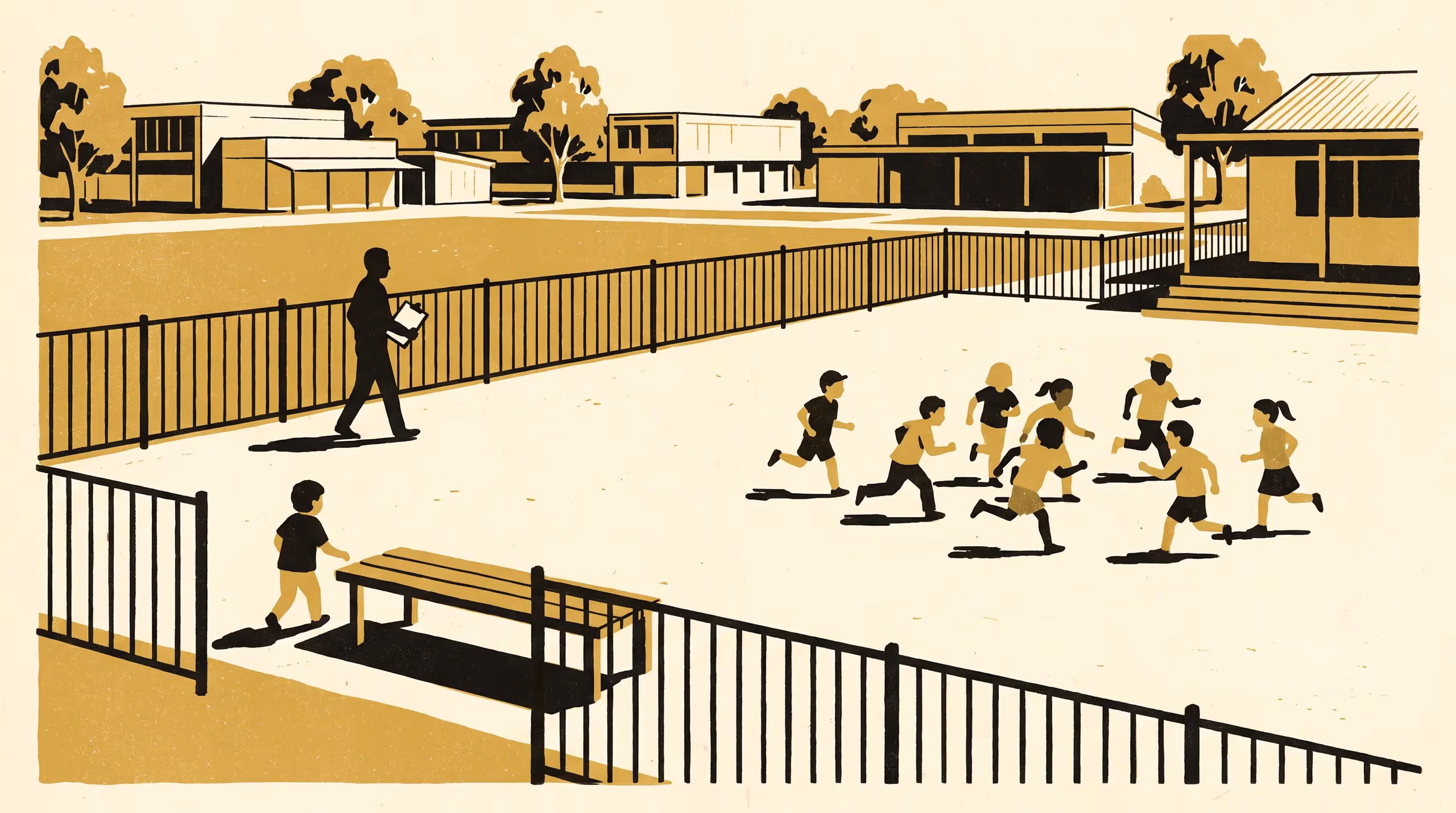 Illustration for What the Tally Never Asked: An Interview Study of How Playground Supervisors Notice a Lonely Child, Against What a Buddy-Bench Uptake Count Reports