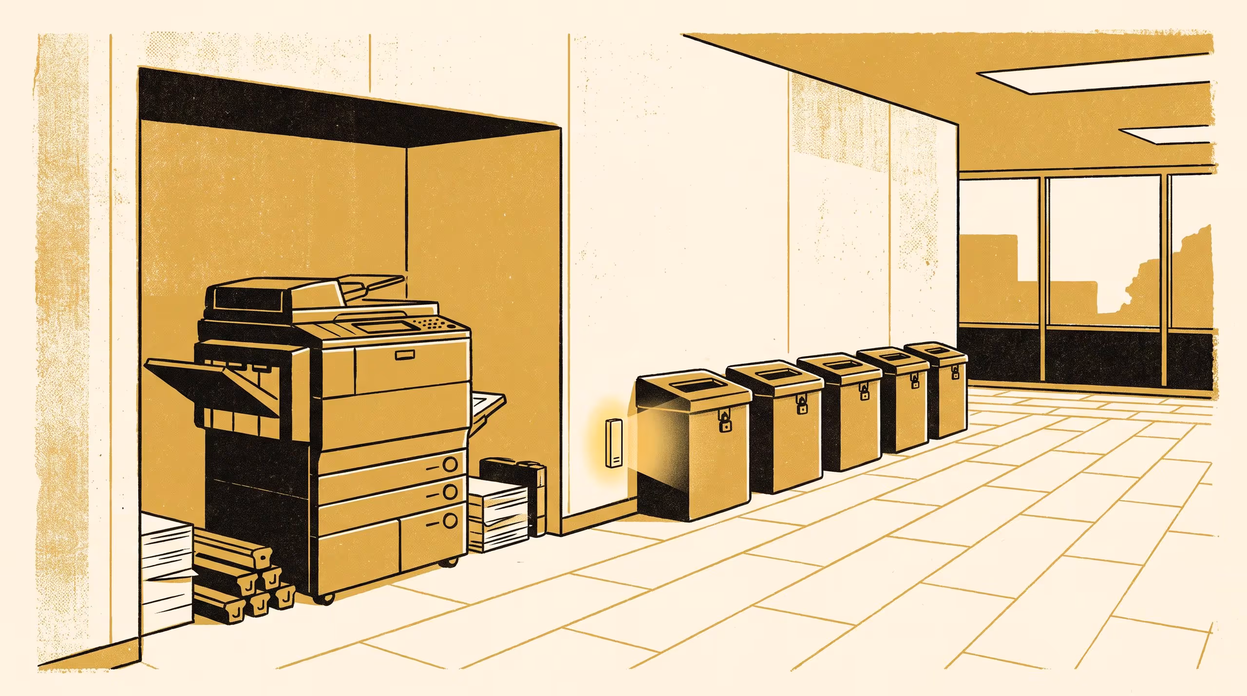 Illustration for Full by Day Nine, Collected on Day Fourteen: A Three-Year Bin-Sensor Pilot the Collection Calendar Has Never Once Consulted