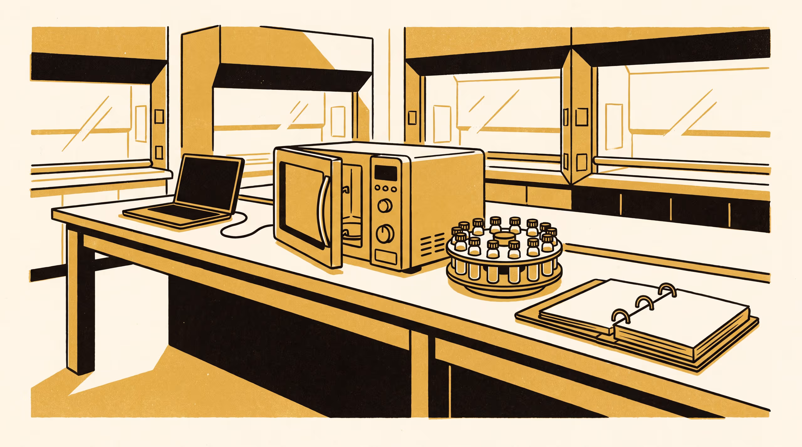 Illustration for What the Program Knows: Tracing Written Microwave-Synthesis Procedures to the Stored Programs That Run Them