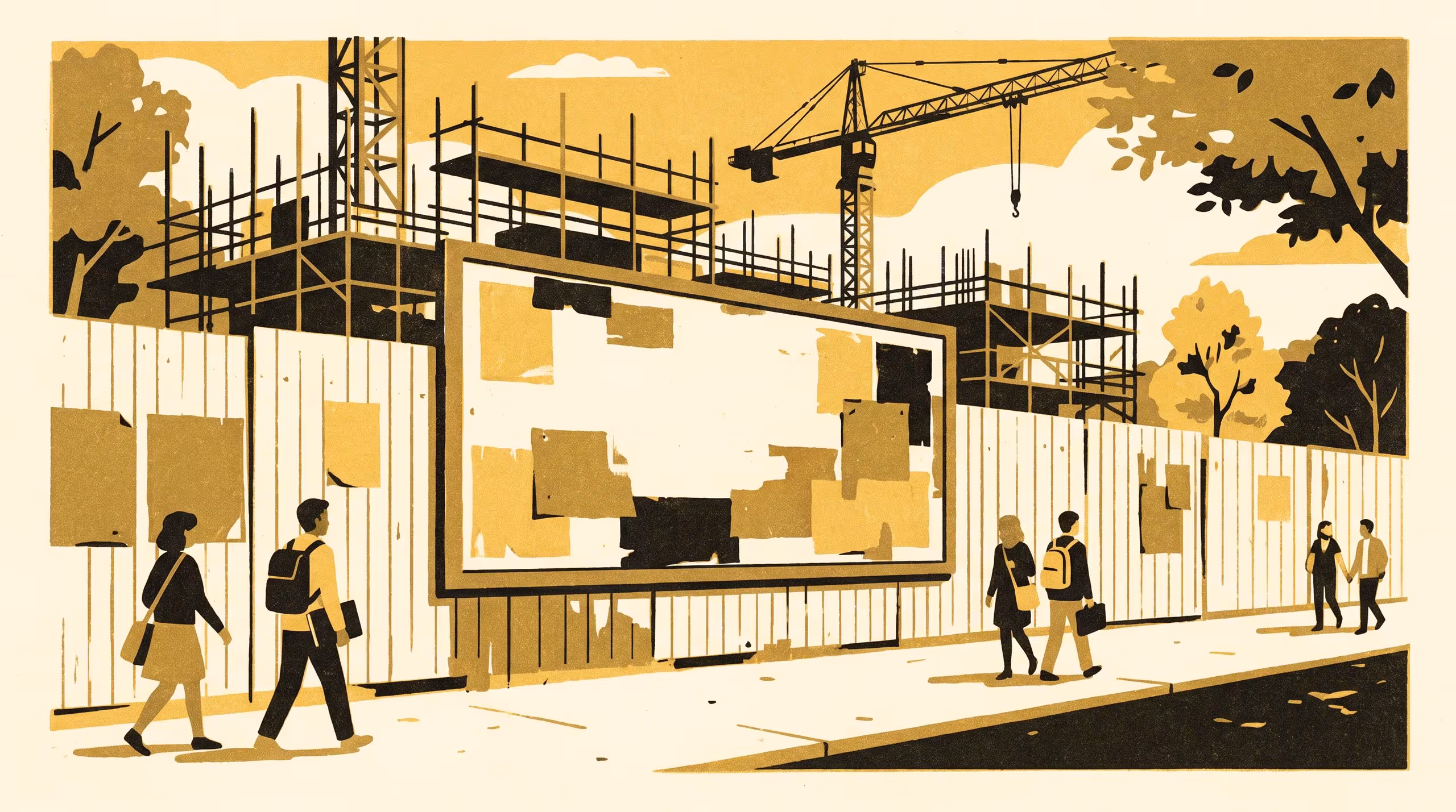 Illustration for Posted Once, Believed Forever: A Survey of Renovation-Completion-Date Recall Against a Hoarding Sign's Own Logged Revisions