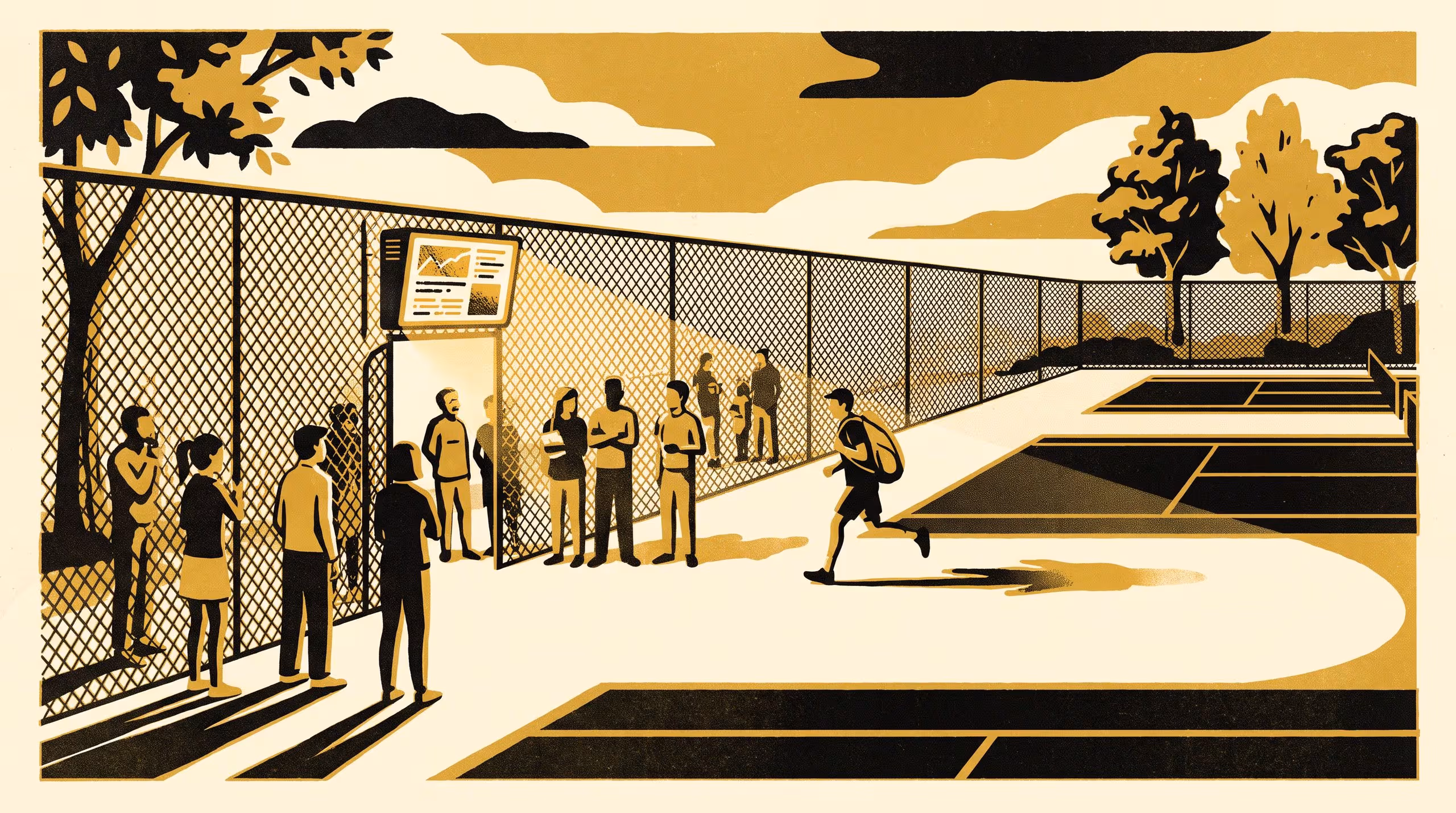 Illustration for Shown the Score, Still No-Show: An Eight-Week Trial of a Community Tennis-Court Booking App's Live Slot-Reliability Score