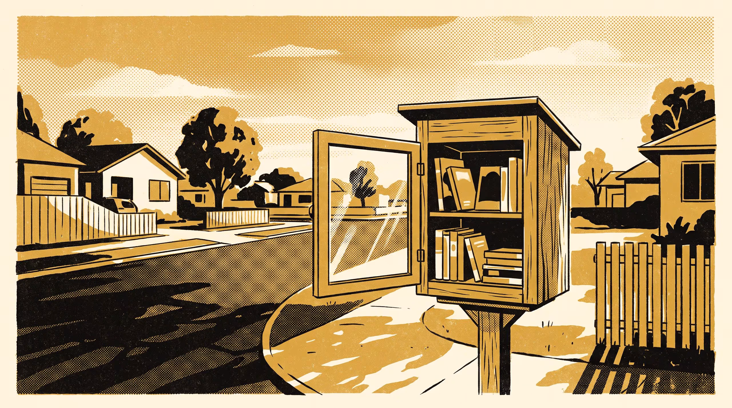 Illustration for Same Method, Different Box: A Preregistered Replication at a Street-Corner Book Exchange