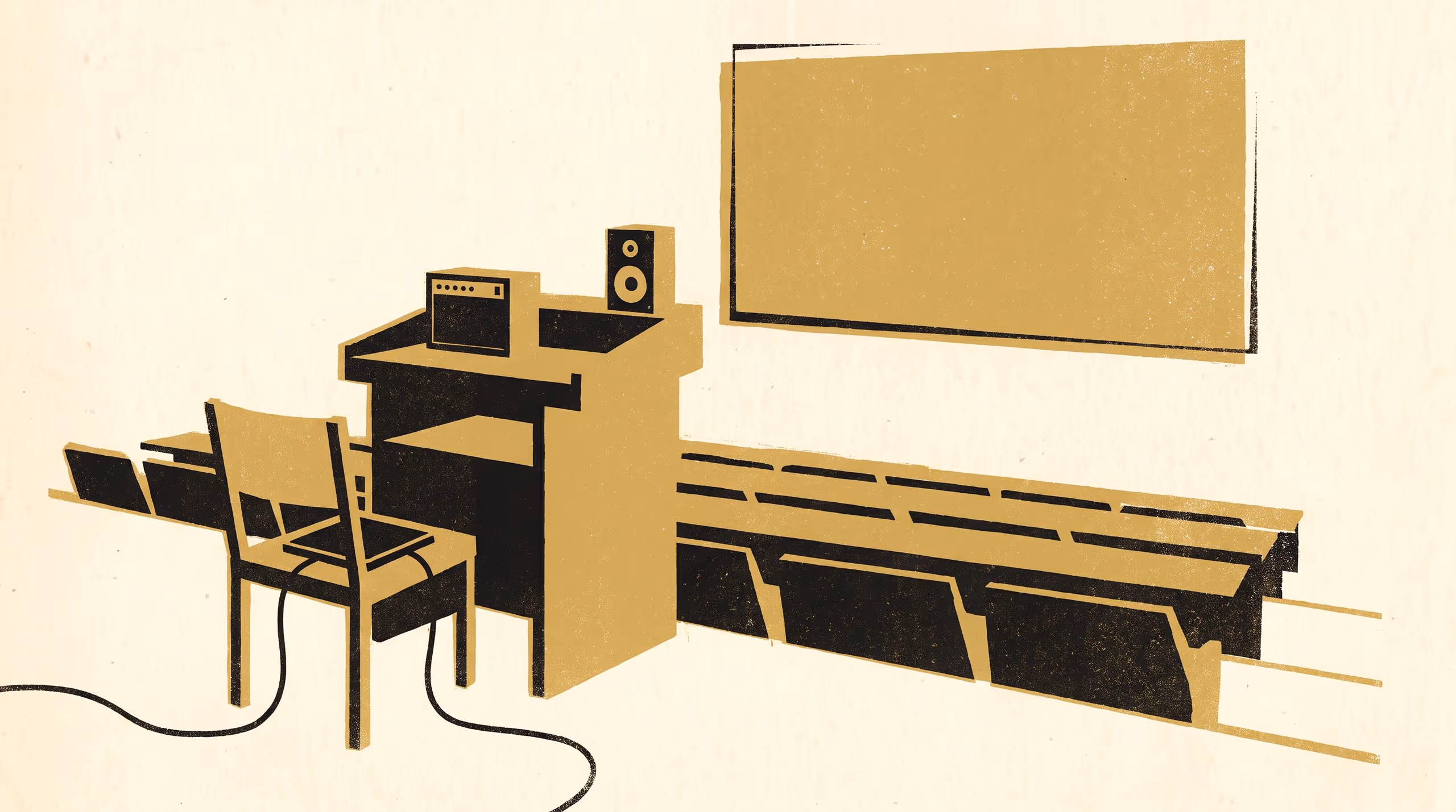 Illustration for Notes on a Cox Box: a seated-switch amplifier, and the seminar it now chairs