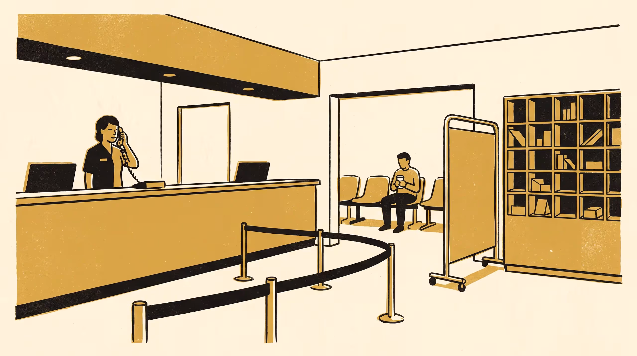 Illustration for Screened Out Before the Chair: A Staggered-Adoption Evaluation of an Appointment-Yield Indicator at 26 Blood-Collection Centres