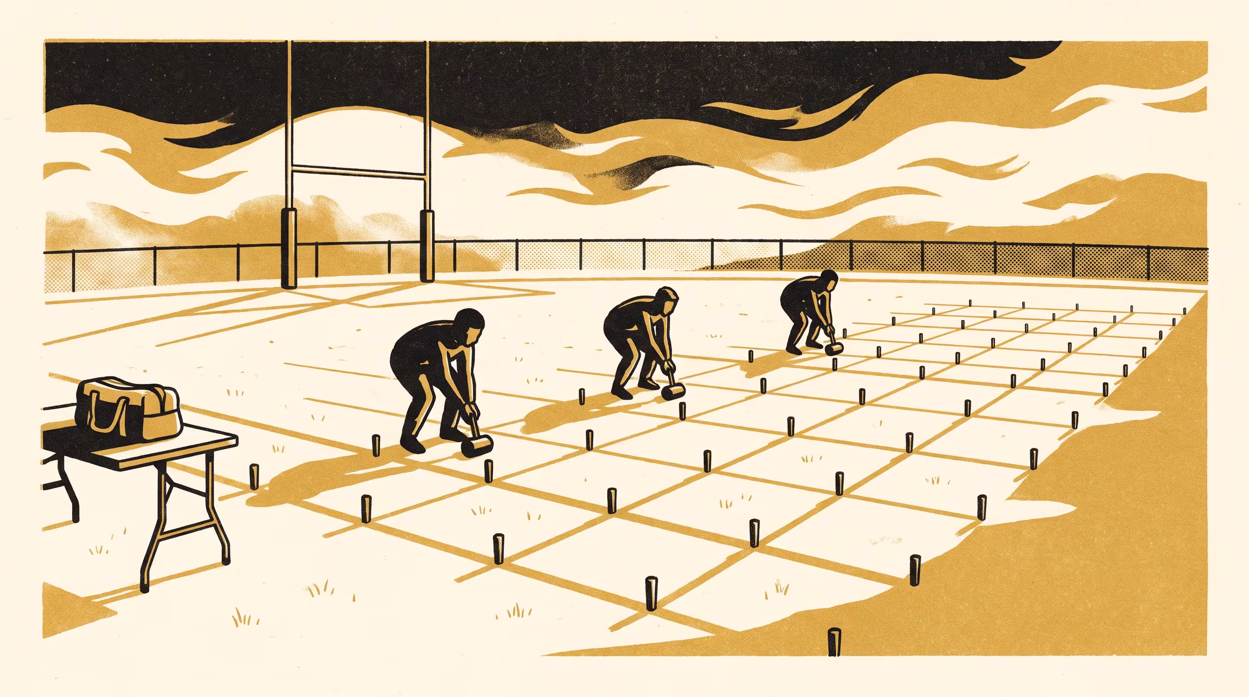 Illustration for Where the Hammer Landed: A Generalisability Study of the Single Mandated Ground-Hardness Reading at 26 Junior Football Venues