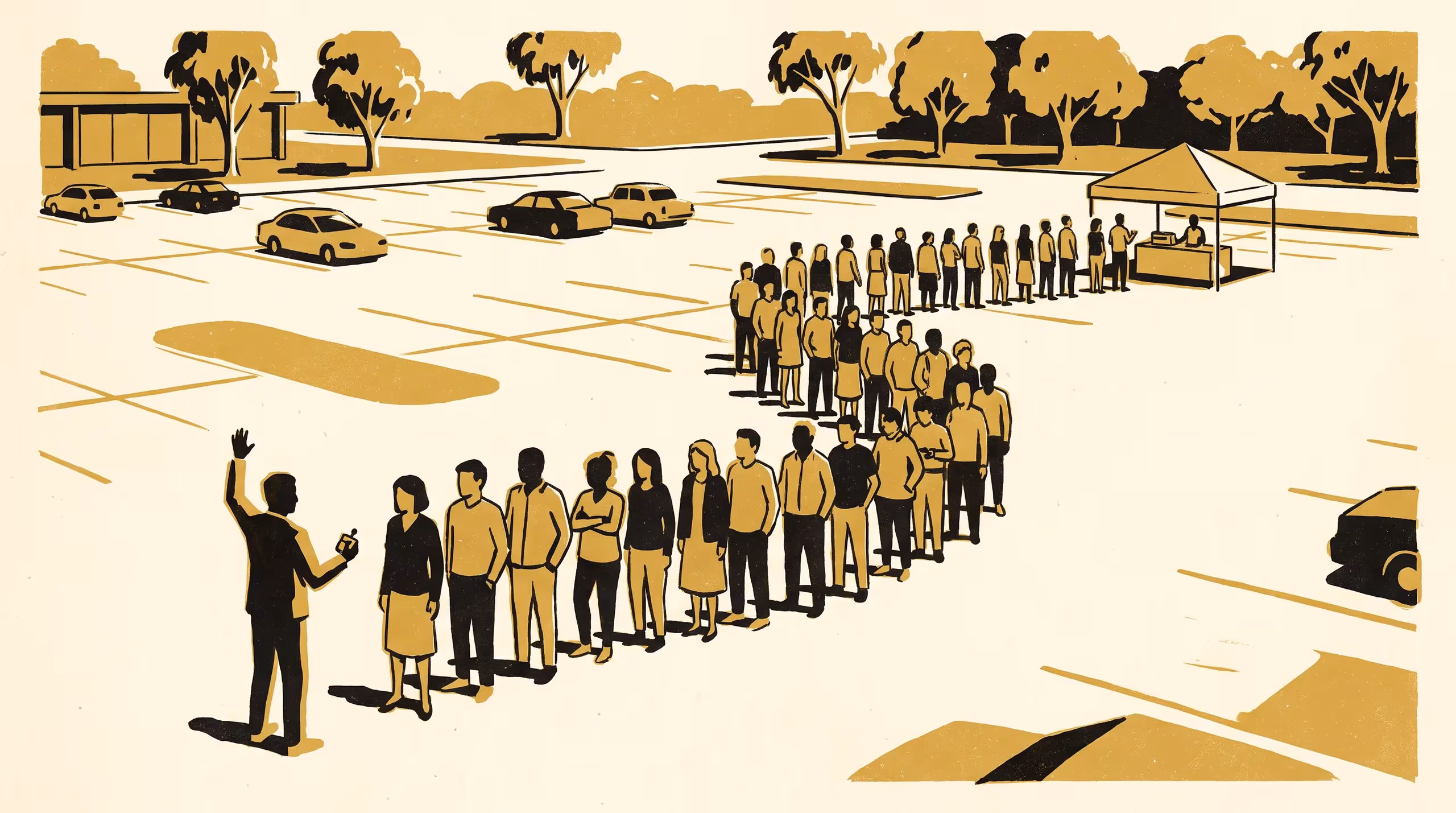 Illustration for Counted Once, Funded Less: A cluster-randomised trial of a distinct-person count across 62 funded community groups