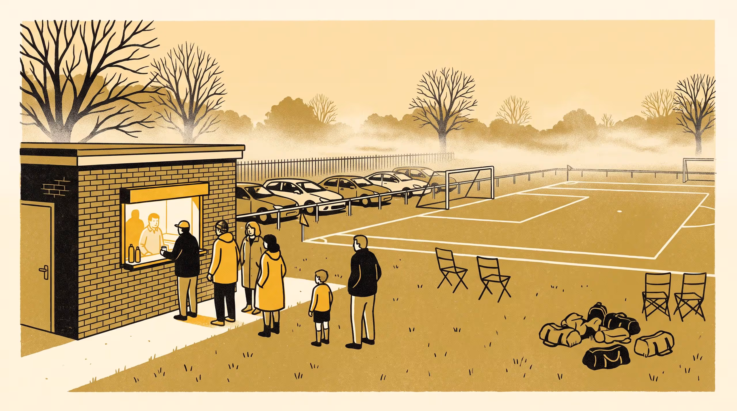 Illustration for The Same Eleven Households: A Thematic Study of Canteen Rostering Across Nine Junior Sporting Clubs, and the Volunteer Levy Their Budgets Now Forecast