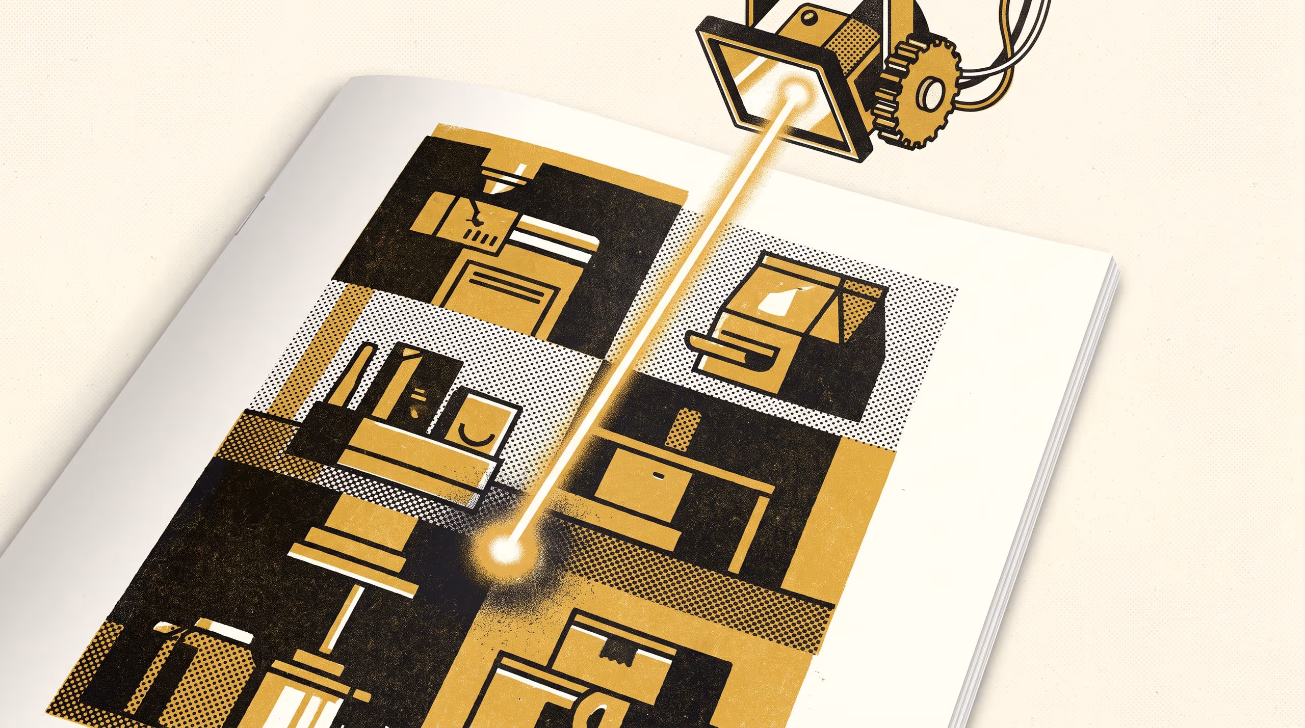 Illustration for The Margins Clean First: Single- and Ten-Pulse Laser-Cleaning Windows at 532 nm on a Soot-Soiled Trade-Catalogue Deposit, by Ink Coverage