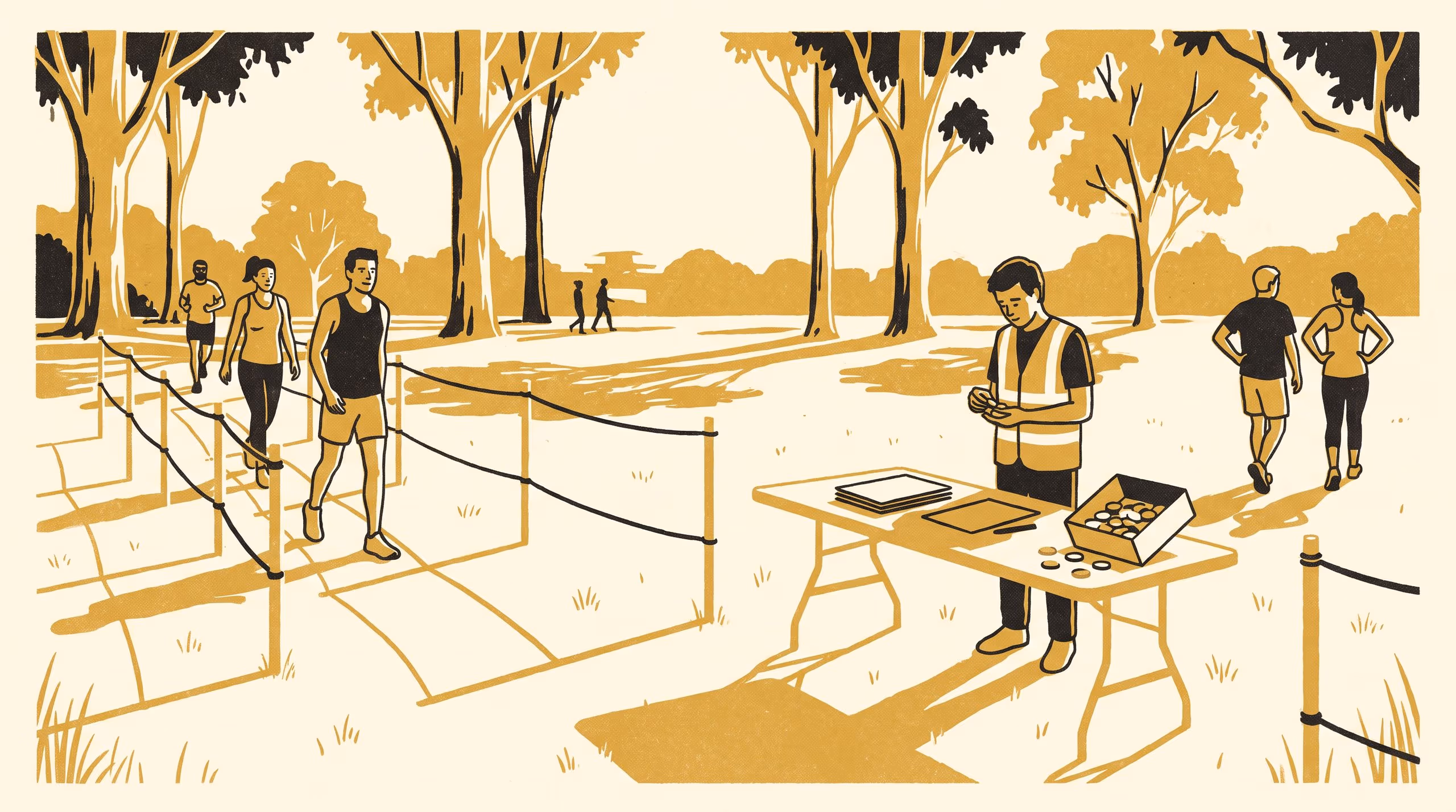 Illustration for Off the End of the Funnel: Recovering Six Years of Unreconciled Finishers Behind a Community 5 km's Published Median Time