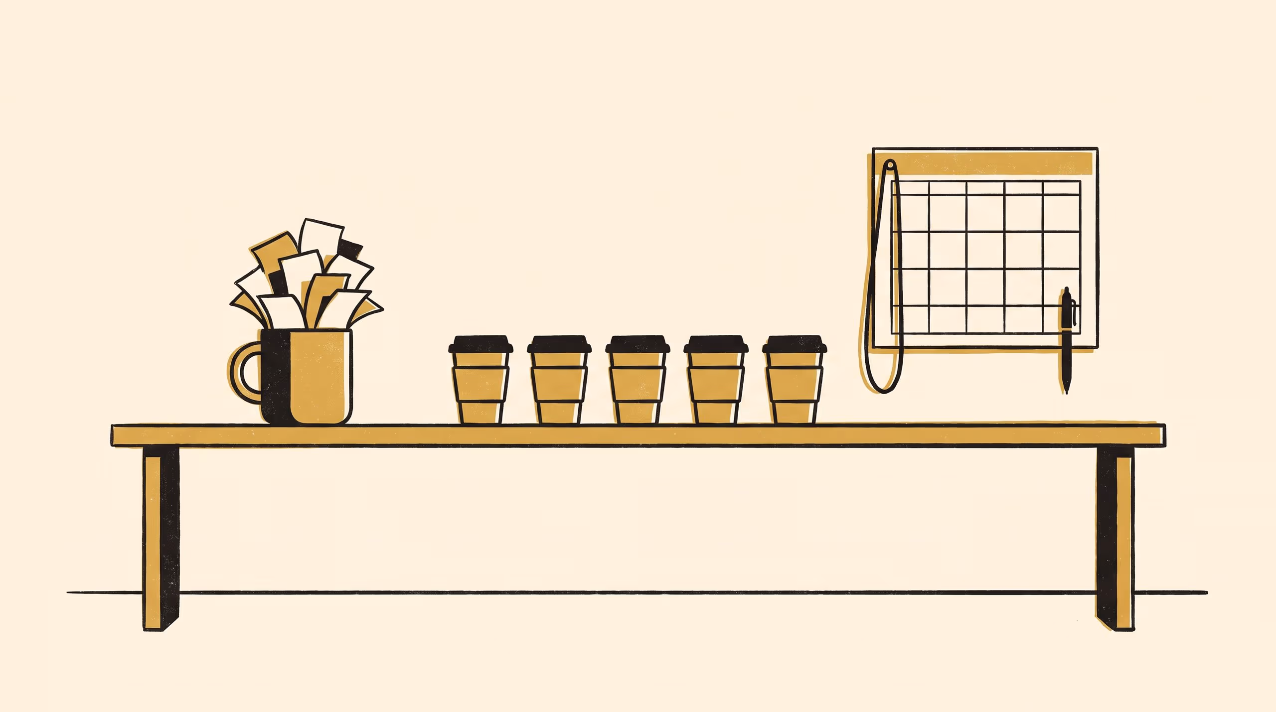 Illustration for Fair by Either Name: A 30-week randomised comparison of rota and draw for the office coffee run