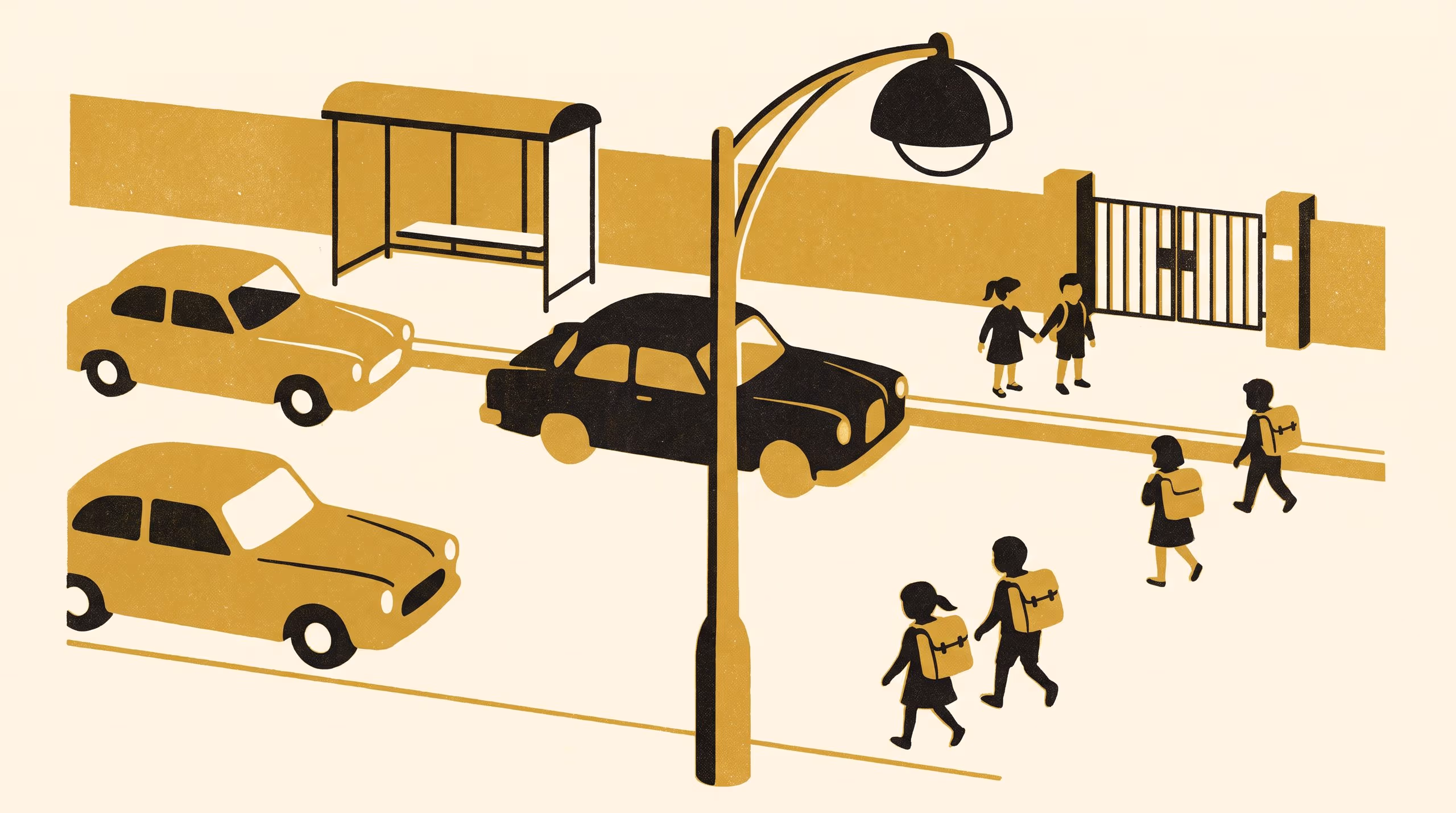 Illustration for Eight Cars Back from the Gate: A Pre-Registered Replication of the Amber-Line Abandonment Discontinuity at a Primary-School Drop-Off Lane