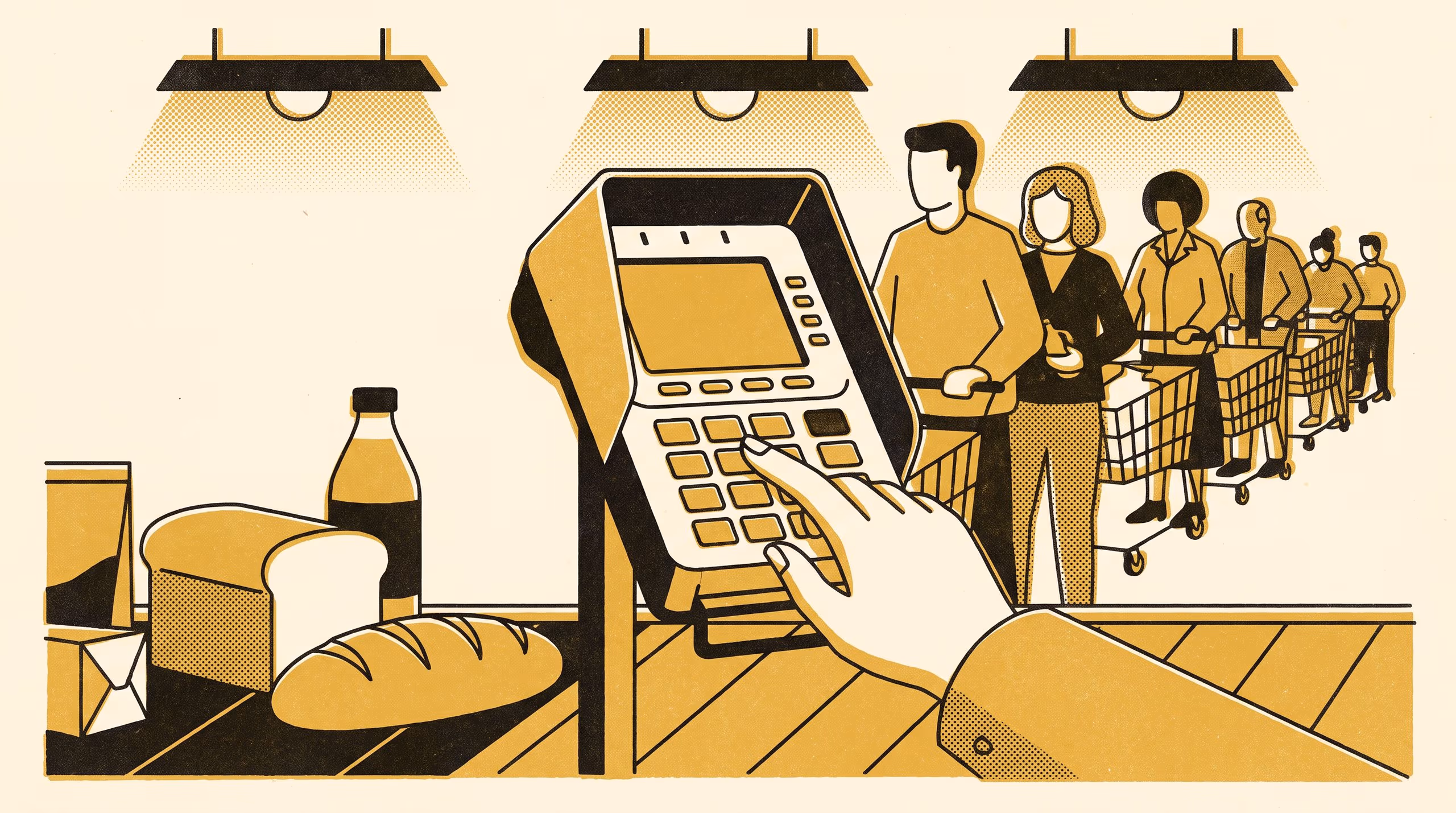Illustration for 'Cover Your PIN': The PIN-Shield Register at the EFTPOS Terminal