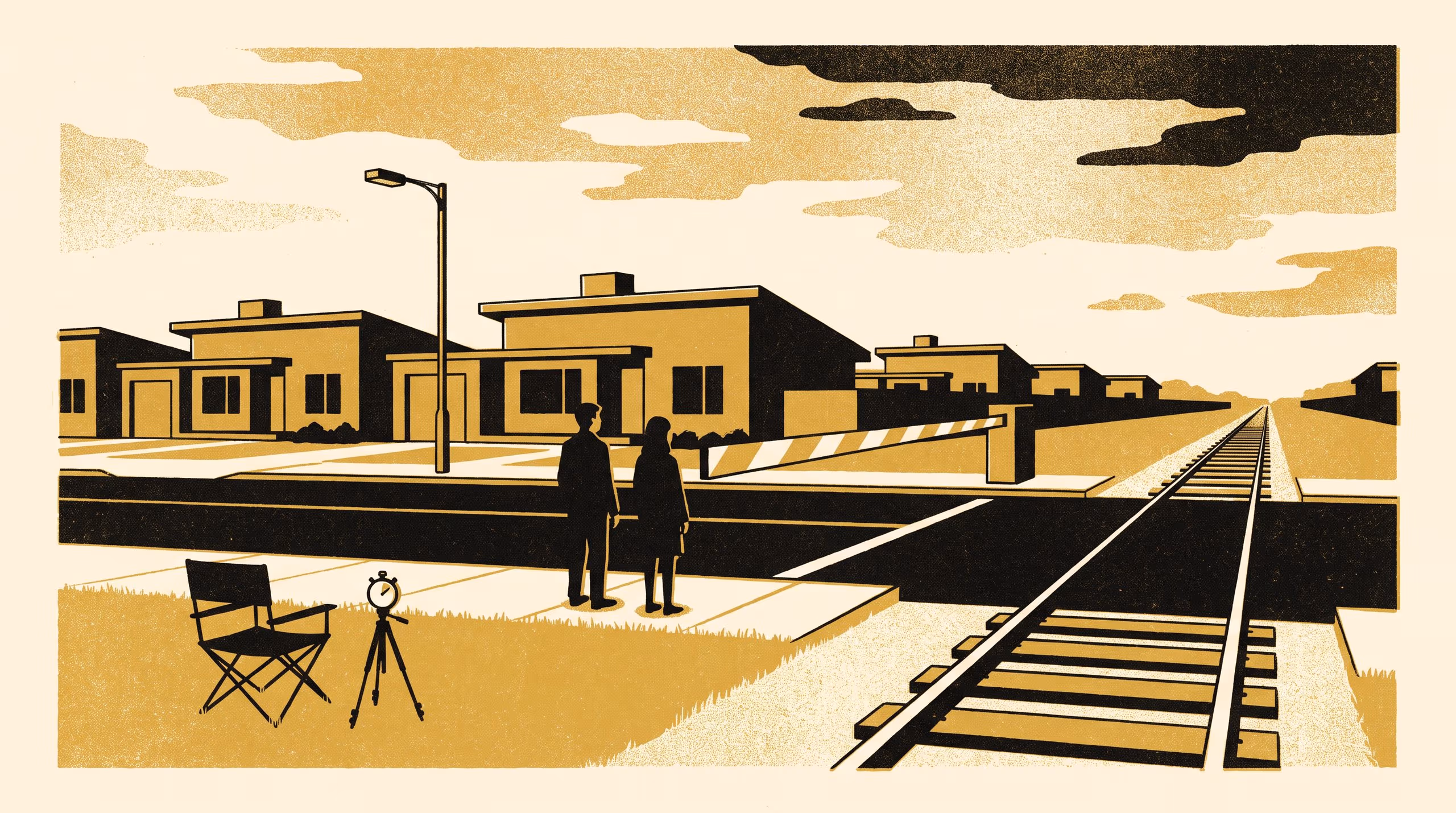 Illustration for Does a Walker Stop for the Train or for the Boom Gate?: A pre-registered discontinuity at 41 suburban crossings, and the door chime the University now sets by it