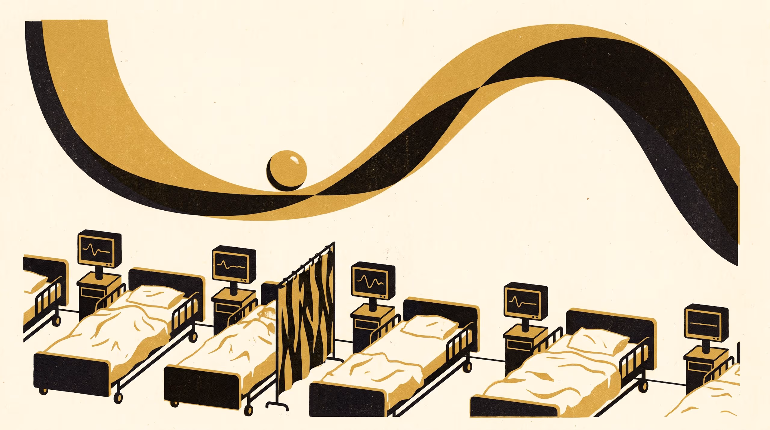 Illustration for The Horizon Is Set by the Route: Lead-time ceilings for learned early-warning scores from stochastic normal forms of decompensation