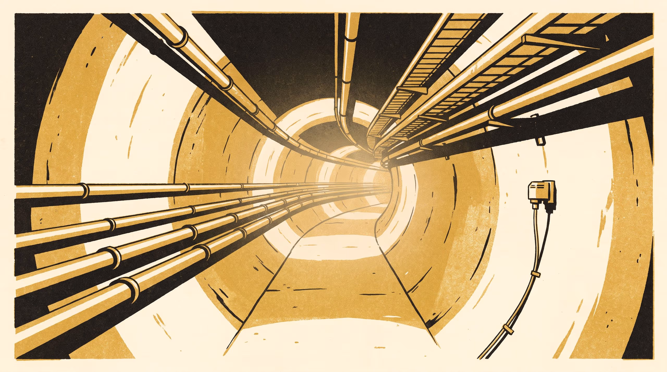 Illustration for The Warm Verge: Ground temperature across a shallow service tunnel, and whether its heat is worth collecting